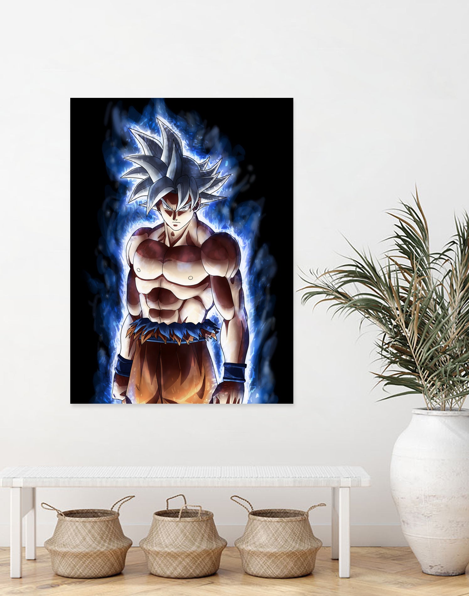 Goku ultra instinct - Selfish doctrine by MCAshe 24 on GIANT ART - blue digital drawing