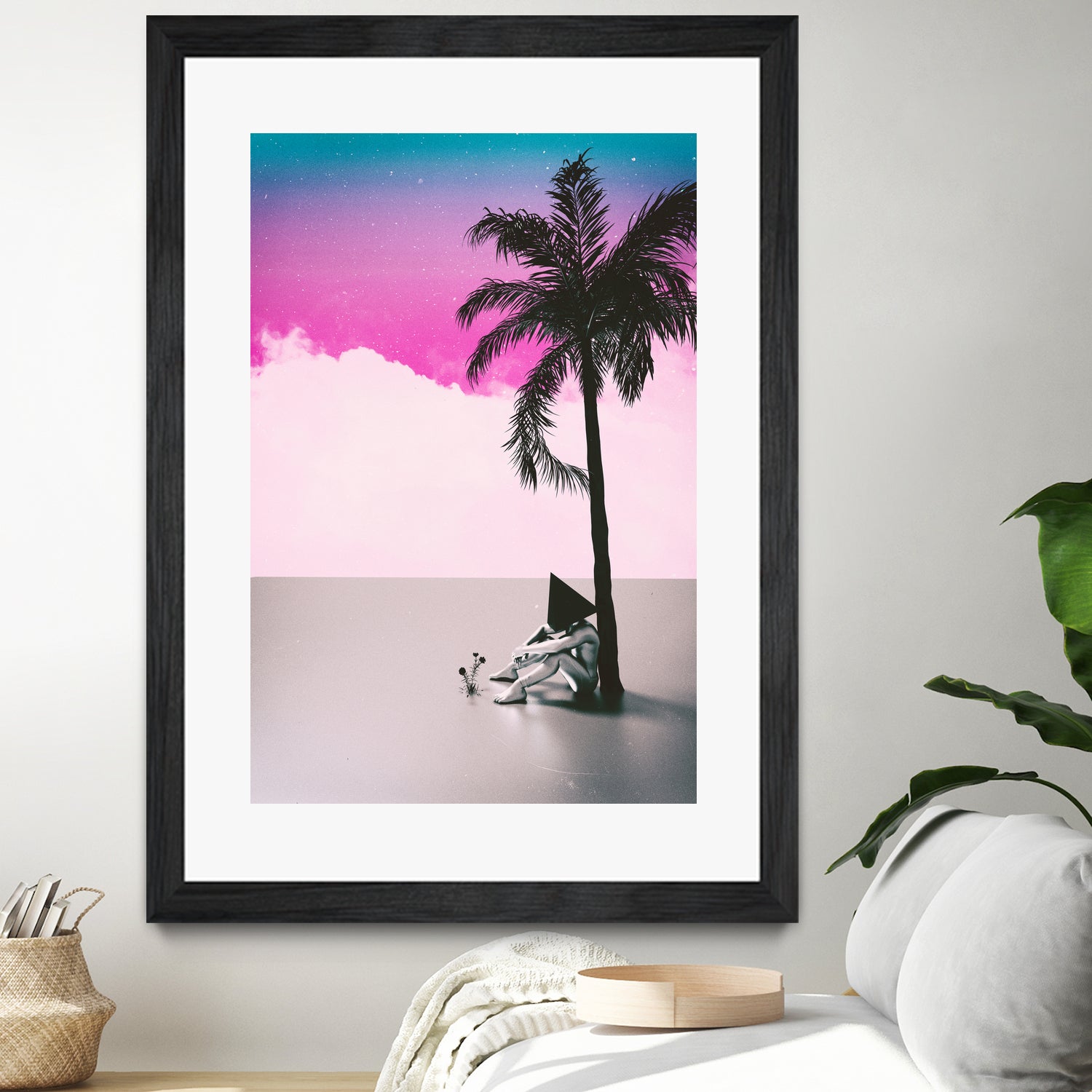 PALM TREE 18 by Adam Priester on GIANT ART - pink 3d art