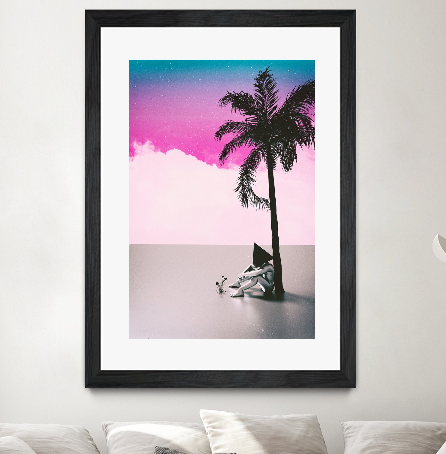 PALM TREE 18 by Adam Priester on GIANT ART - pink 3d art