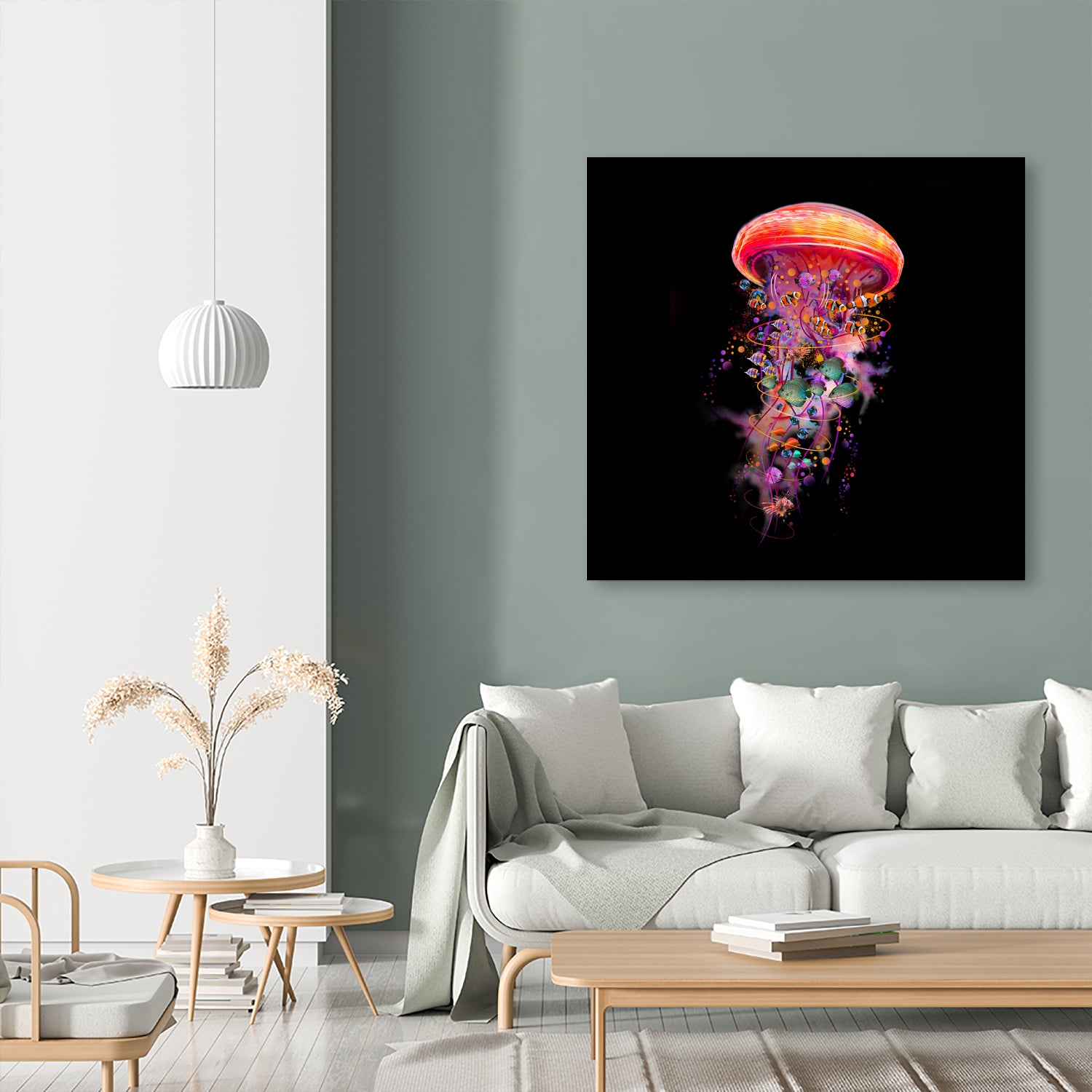 Jellyfish World by David Loblaw on GIANT ART - blue photo illustration
