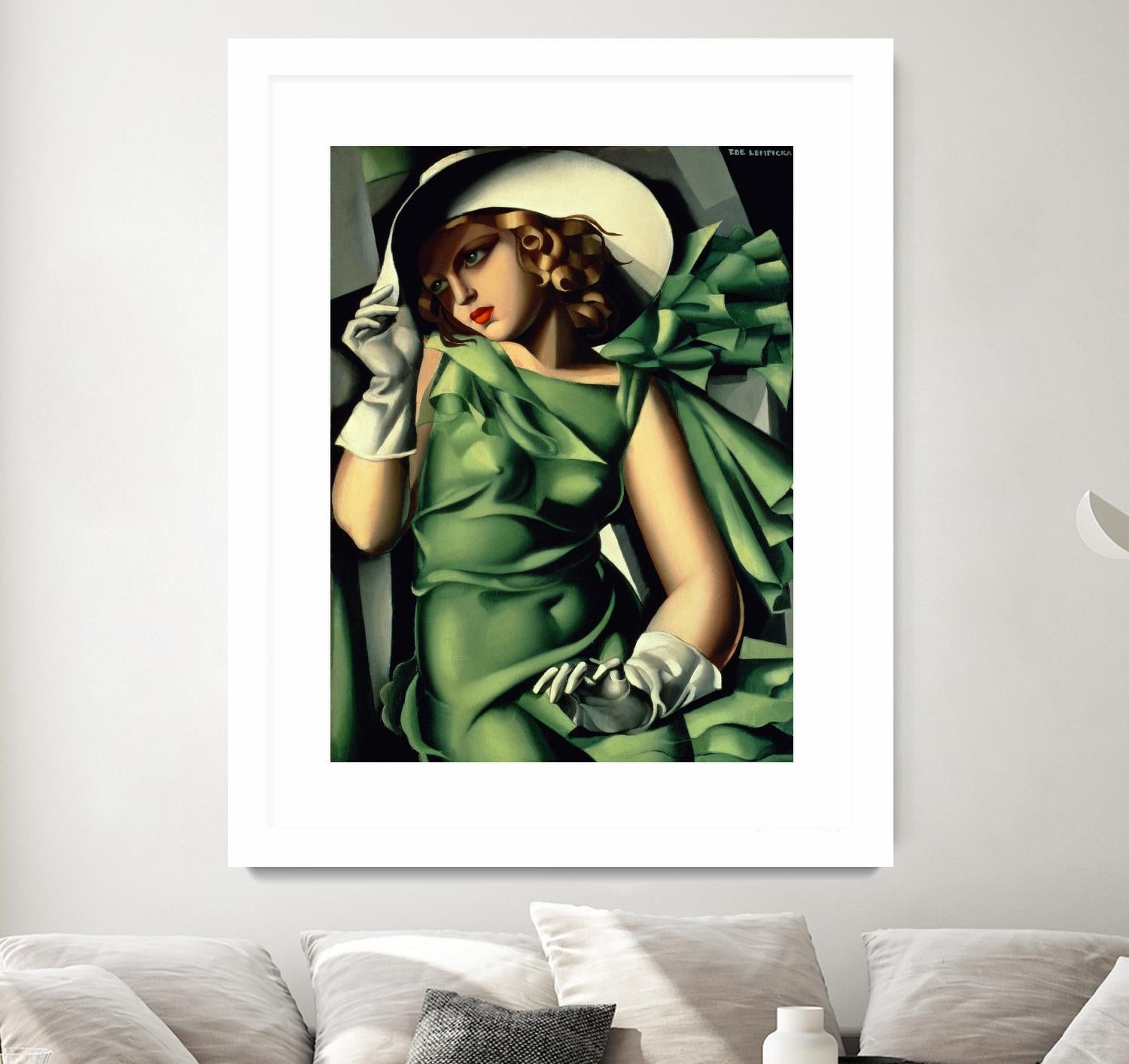 Young Lady with Gloves by Tamara de Lempicka on GIANT ART - beige master