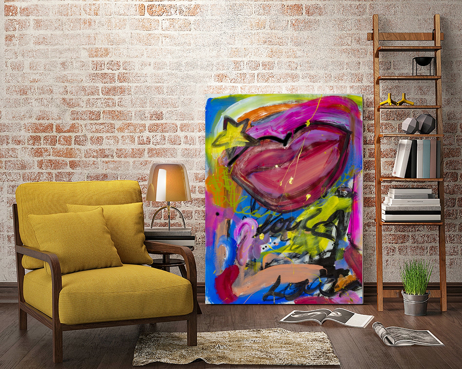 A Star is Born by Janet London on GIANT ART - pink abstract