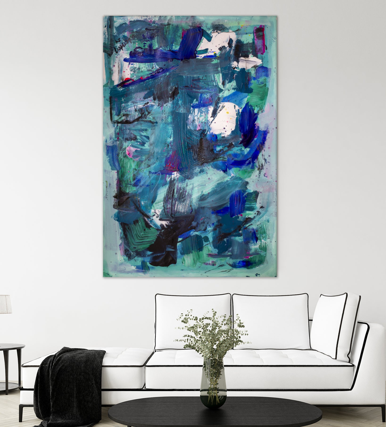 CALL ME I NEED TO SEE IMAGE by Janet London on GIANT ART - abstract