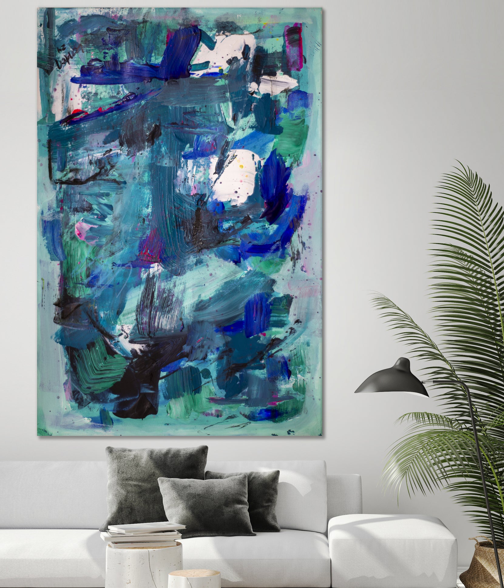 CALL ME I NEED TO SEE IMAGE by Janet London on GIANT ART - abstract