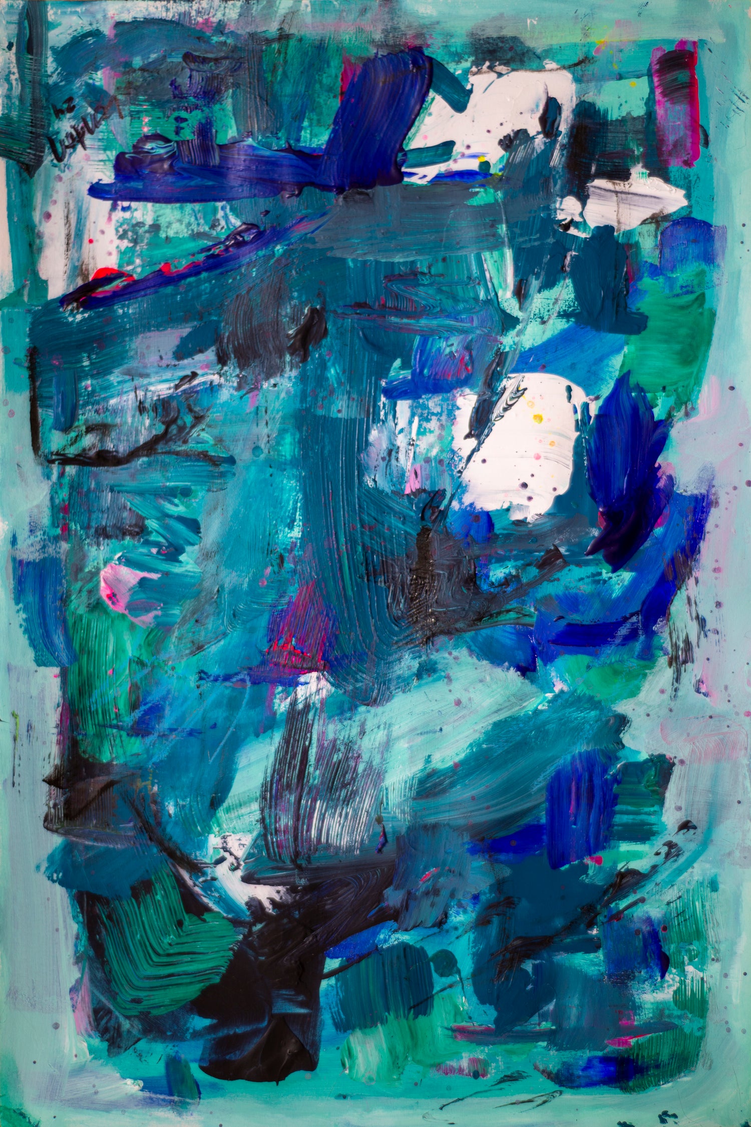 CALL ME I NEED TO SEE IMAGE by Janet London on GIANT ART - abstract