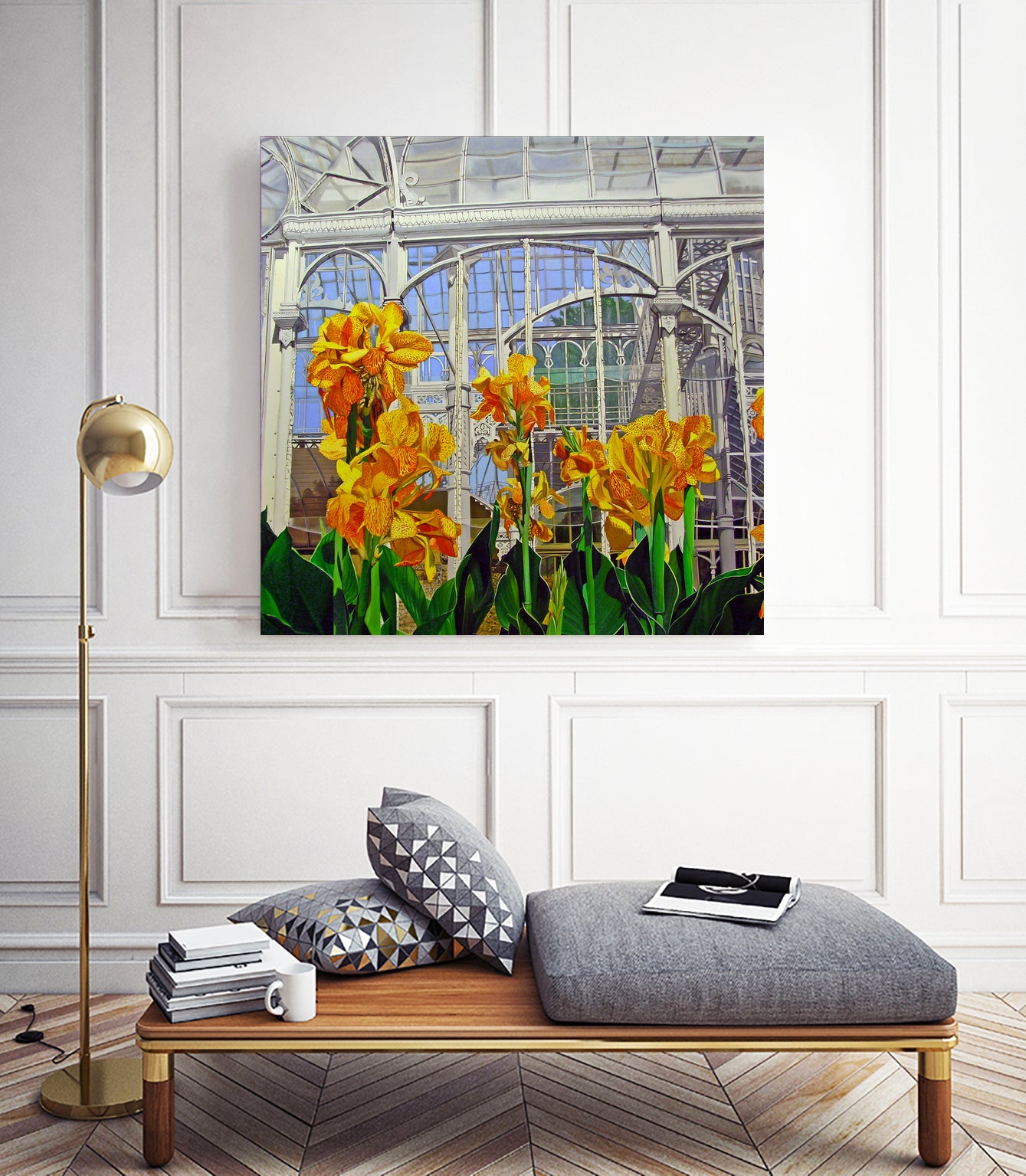 Victorian Greenhouse by Matthew Holden Bates on GIANT ART - white botanical