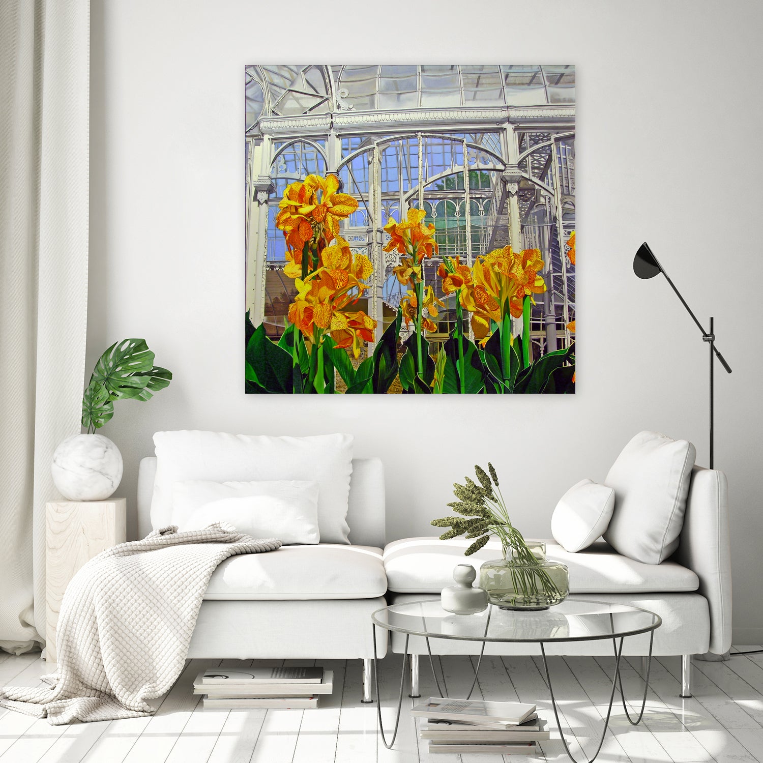 Victorian Greenhouse by Matthew Holden Bates on GIANT ART - white botanical