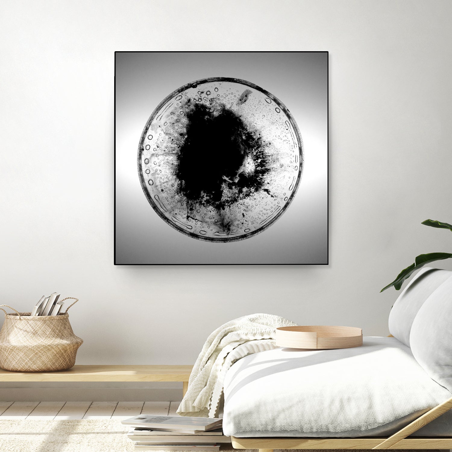 Dissolve by Orestes Grediaga on GIANT ART - black shapes framed canvas