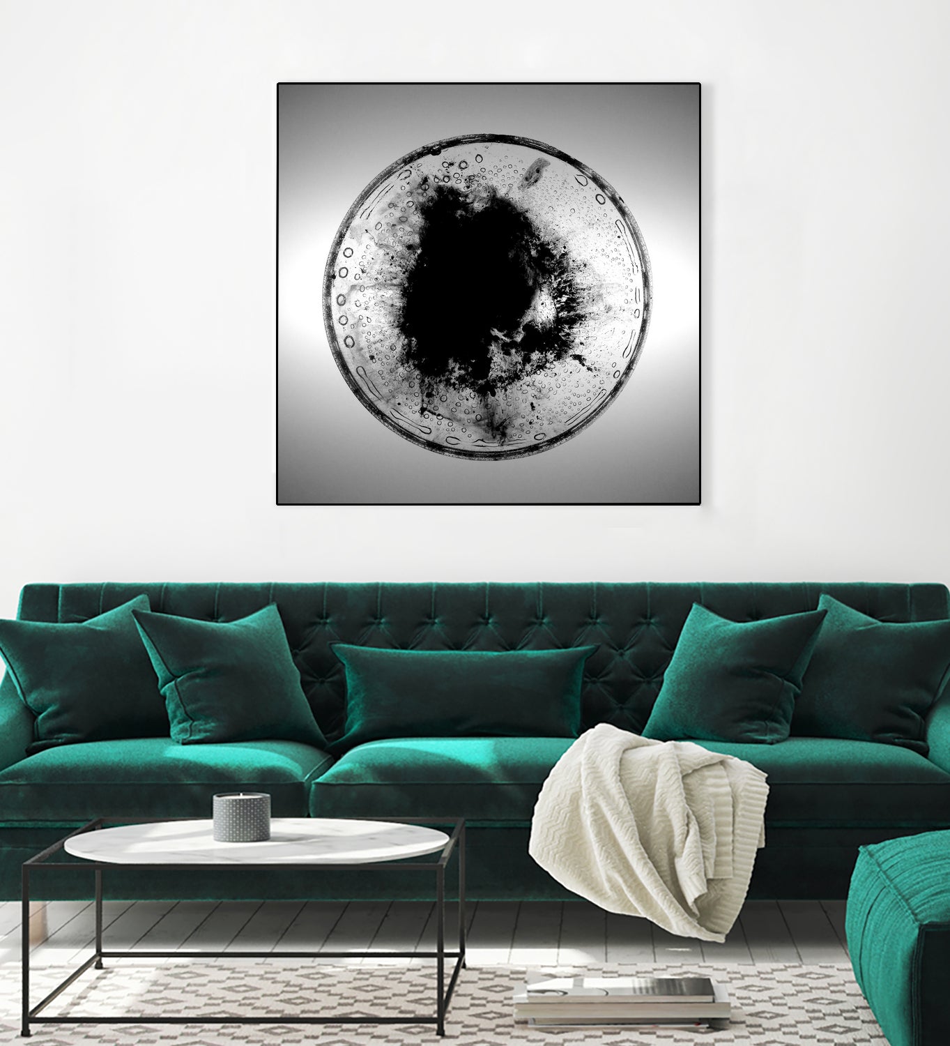 Dissolve by Orestes Grediaga on GIANT ART - black shapes framed canvas