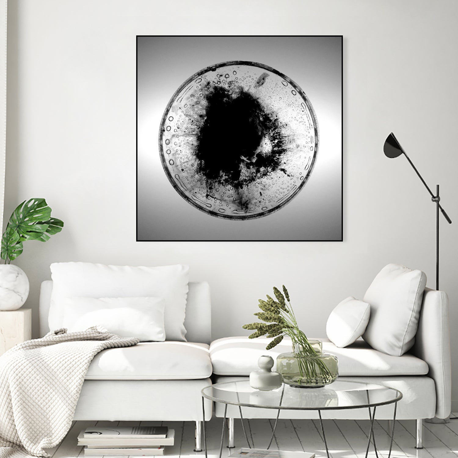 Dissolve by Orestes Grediaga on GIANT ART - black shapes framed canvas