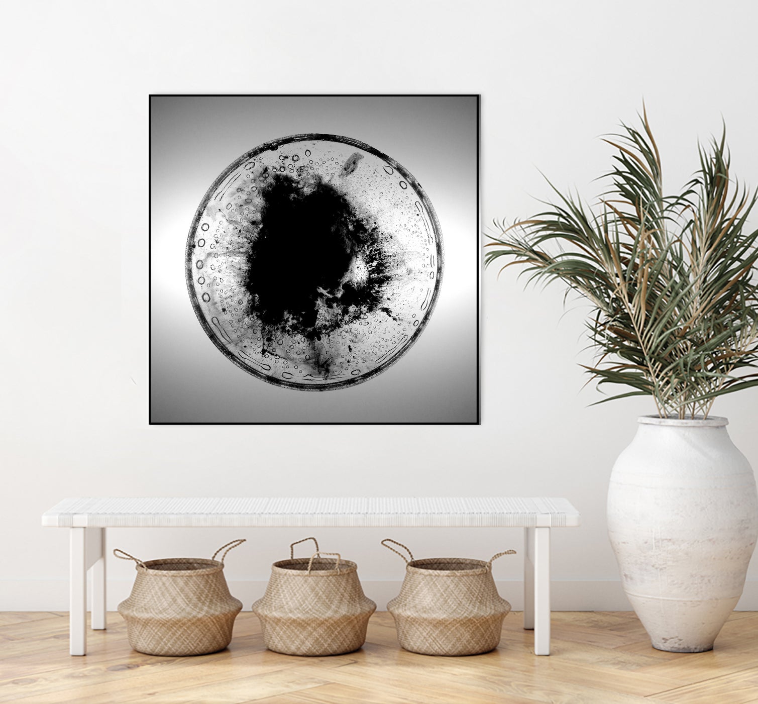 Dissolve by Orestes Grediaga on GIANT ART - black shapes framed canvas