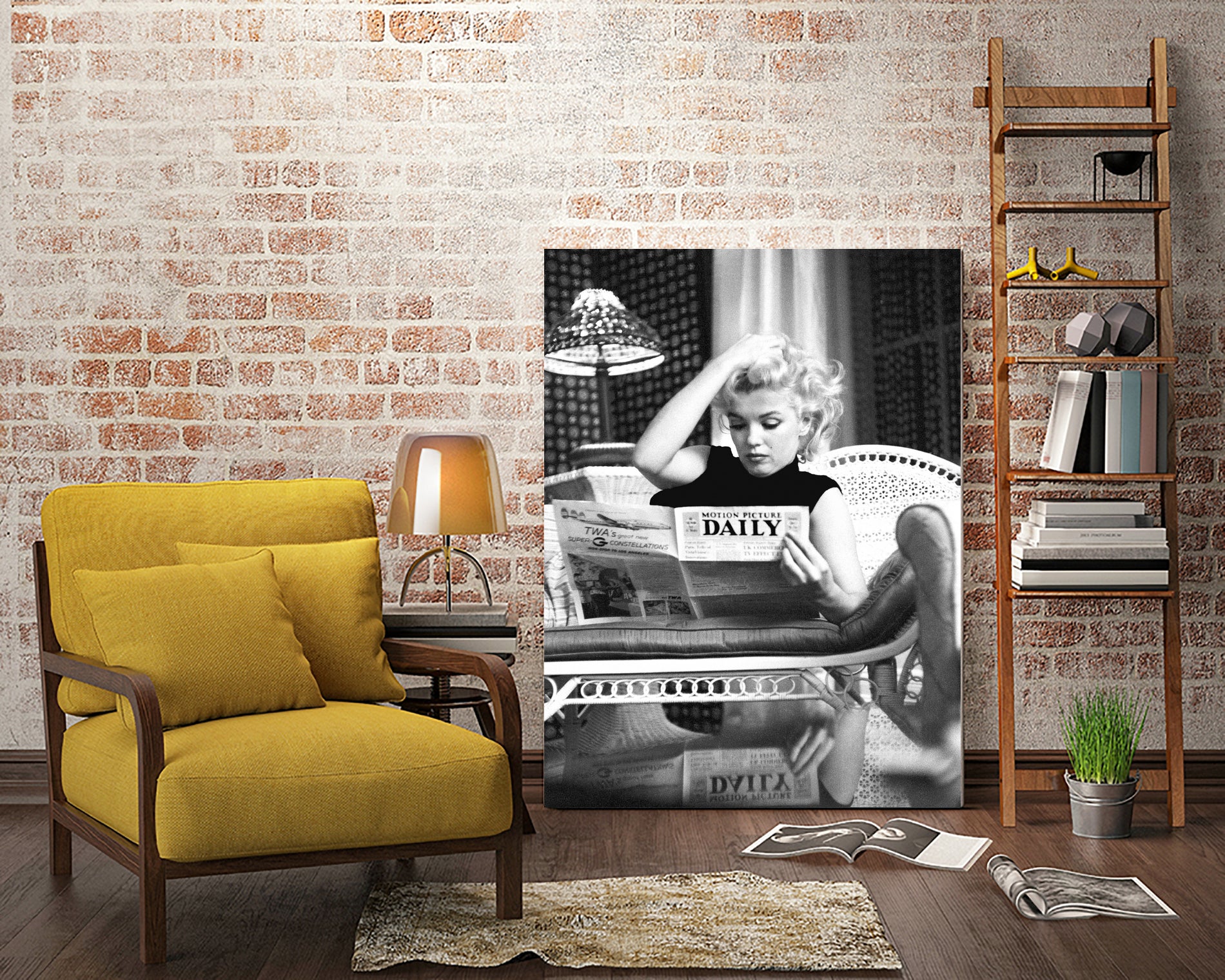 Reading by M Studio on GIANT ART - black and white photogrpahy marilyn monroe