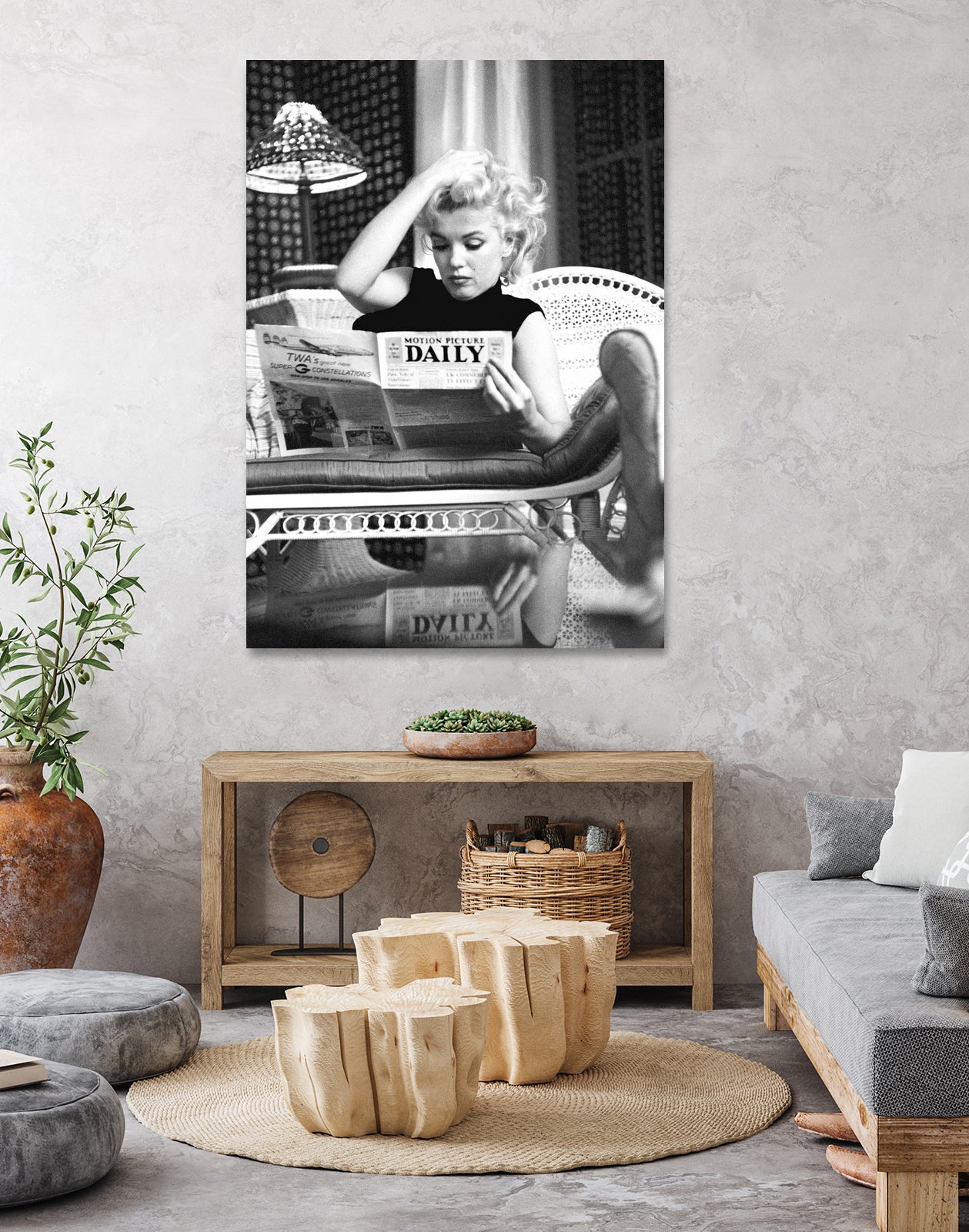 Reading by M Studio on GIANT ART - black and white photogrpahy marilyn monroe