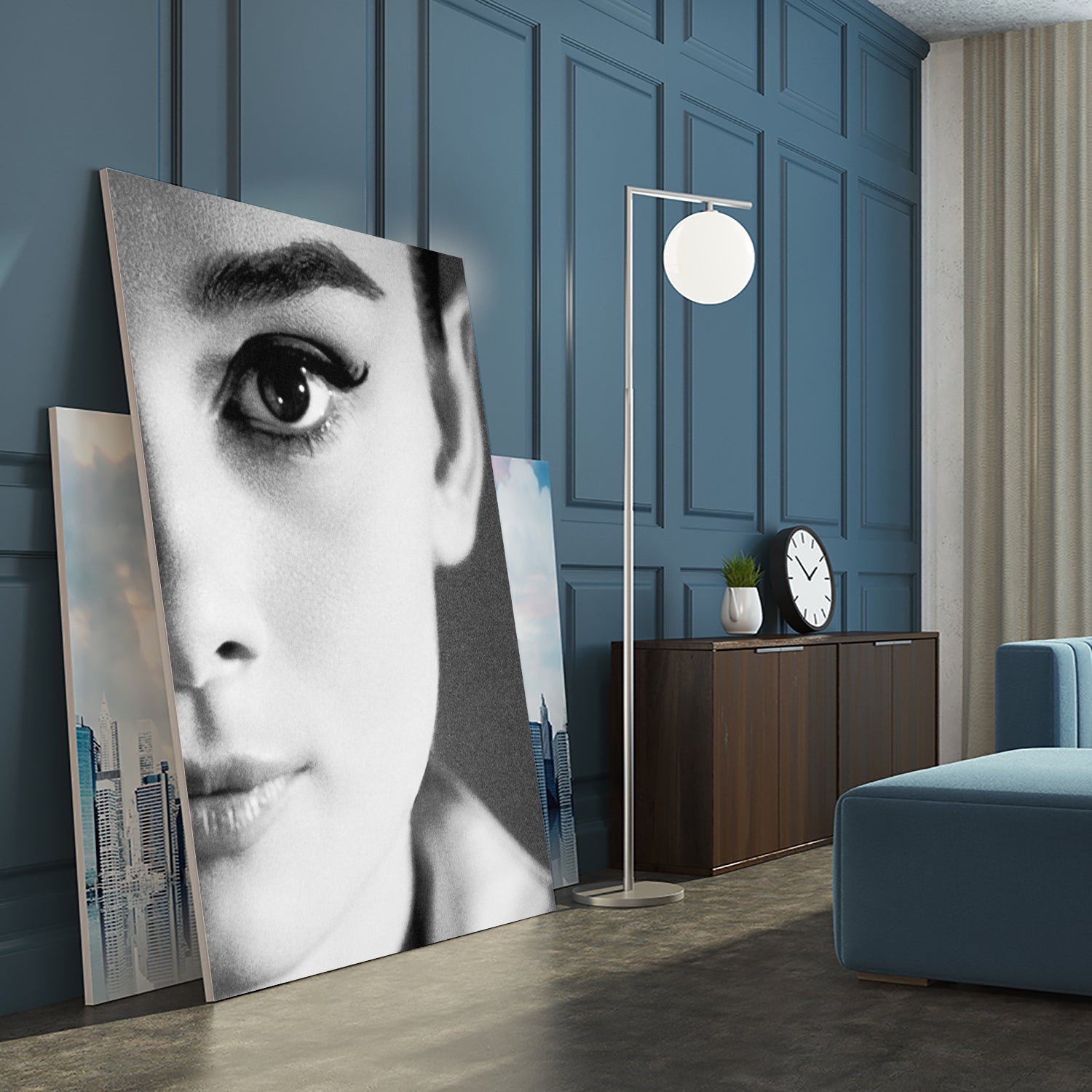 Audrey Hepburn by M Studio on GIANT ART - black and white photography