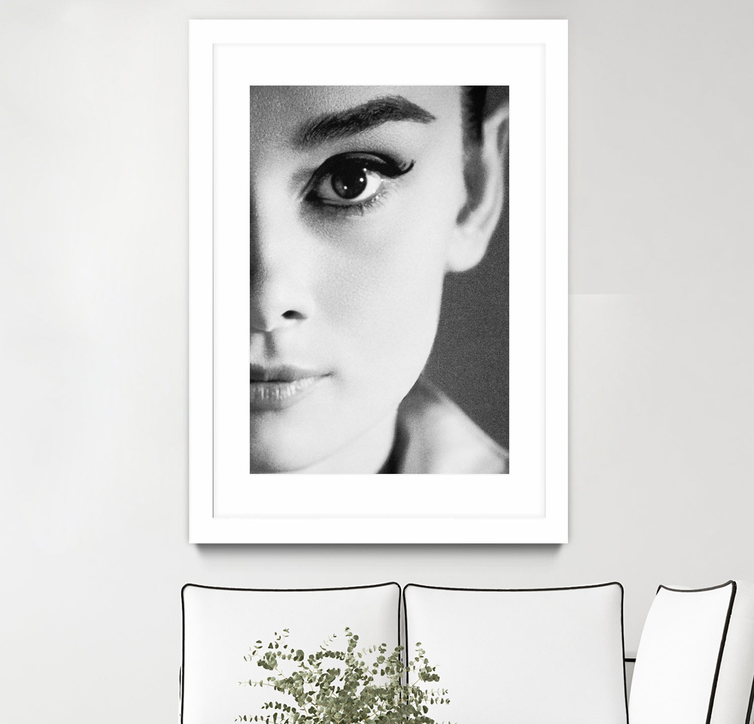 Audrey Hepburn by M Studio on GIANT ART - black and white photography
