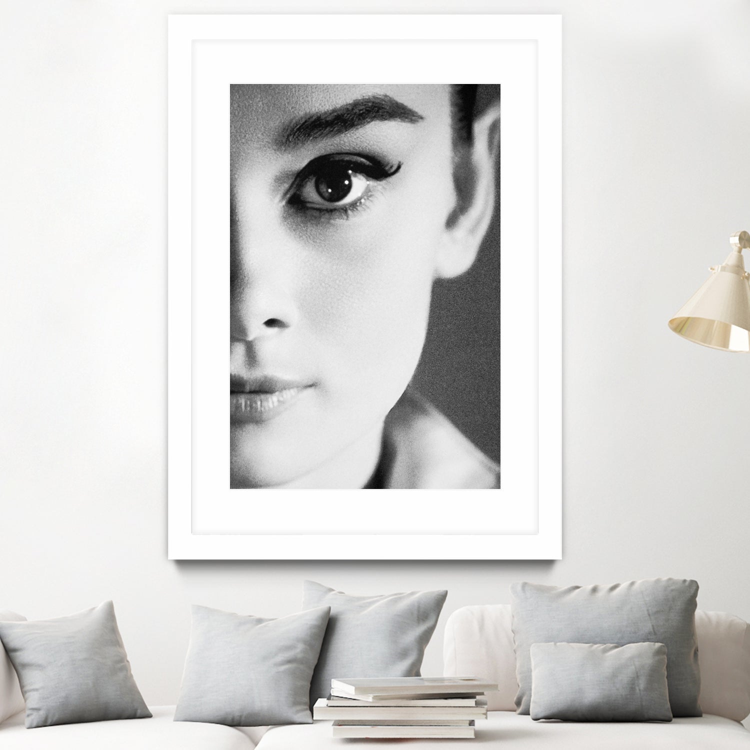 Audrey Hepburn by M Studio on GIANT ART - black and white photography