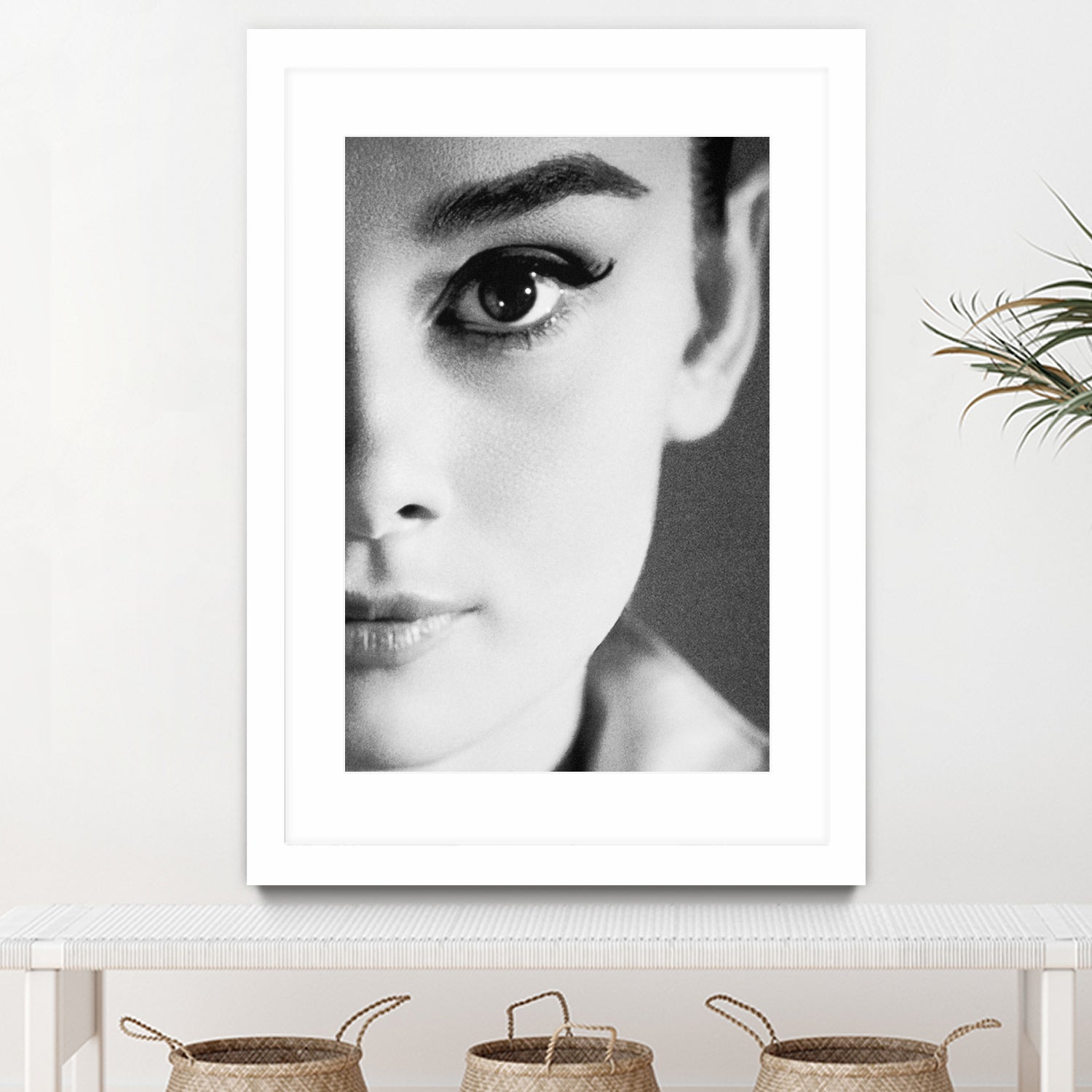 Audrey Hepburn by M Studio on GIANT ART - black and white photography