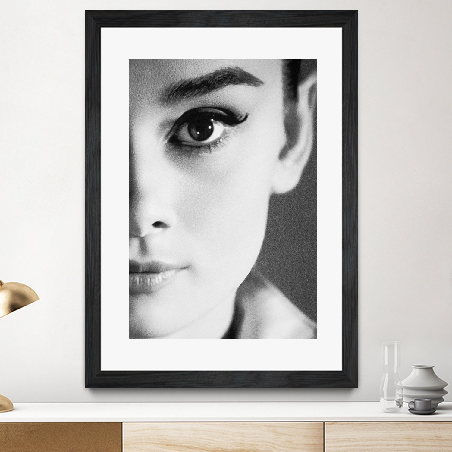 Audrey Hepburn by M Studio on GIANT ART - black and white photography