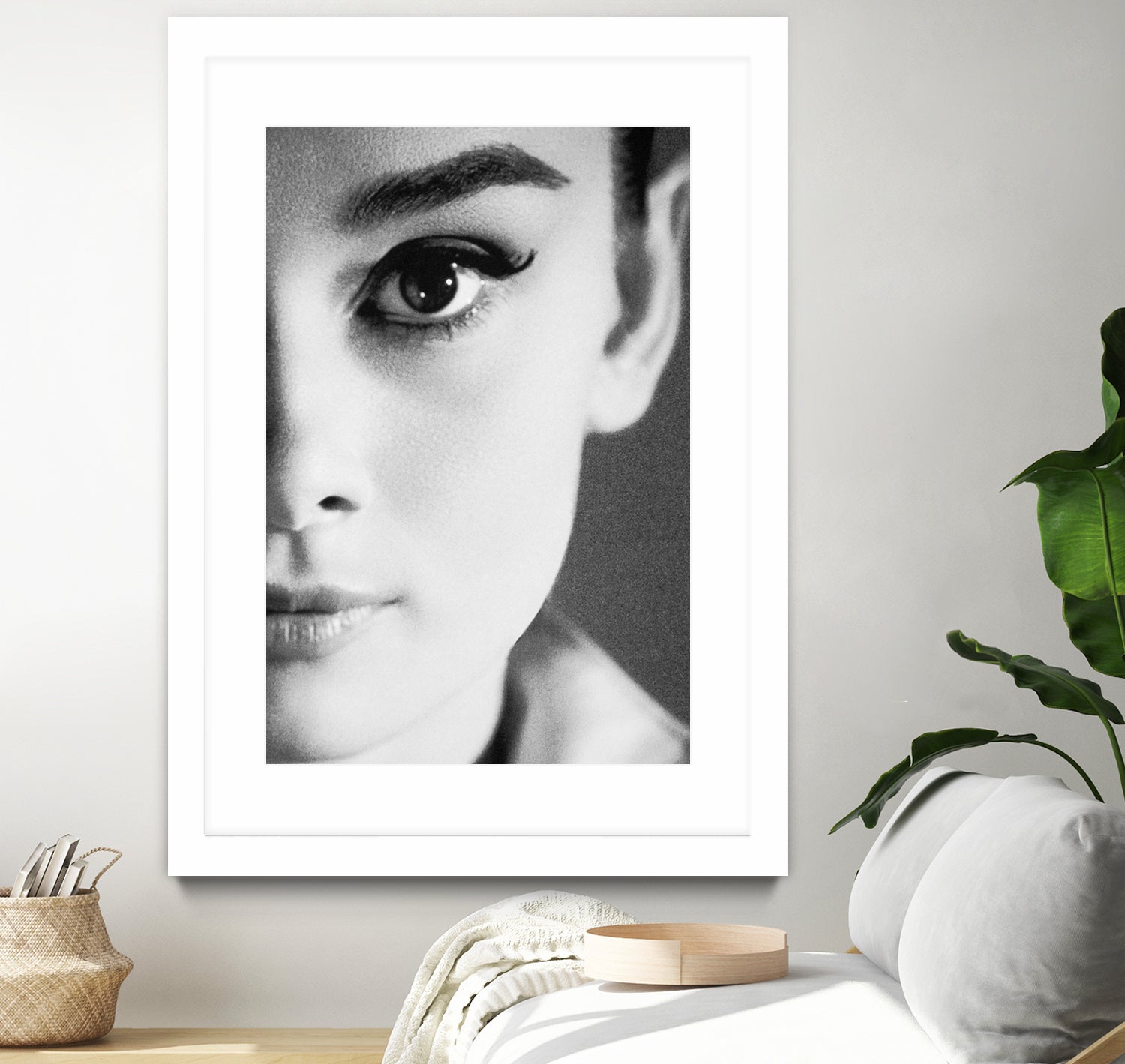 Audrey Hepburn by M Studio on GIANT ART - black and white photography