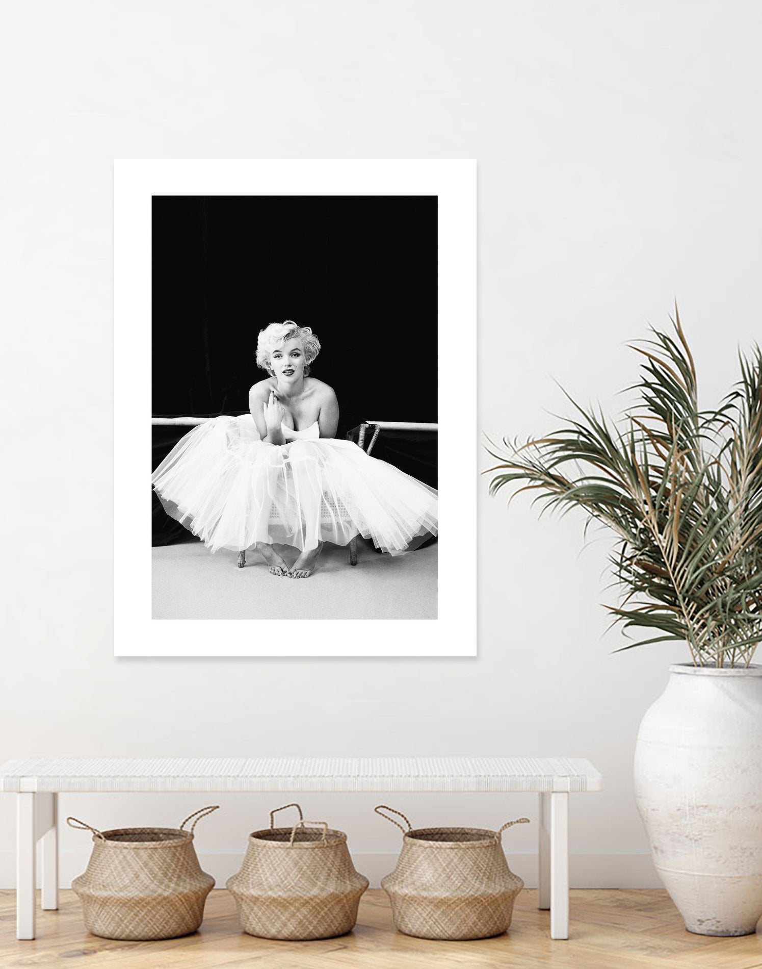 Marilyn Monroe balerina by M Studio on GIANT ART - black and white photography