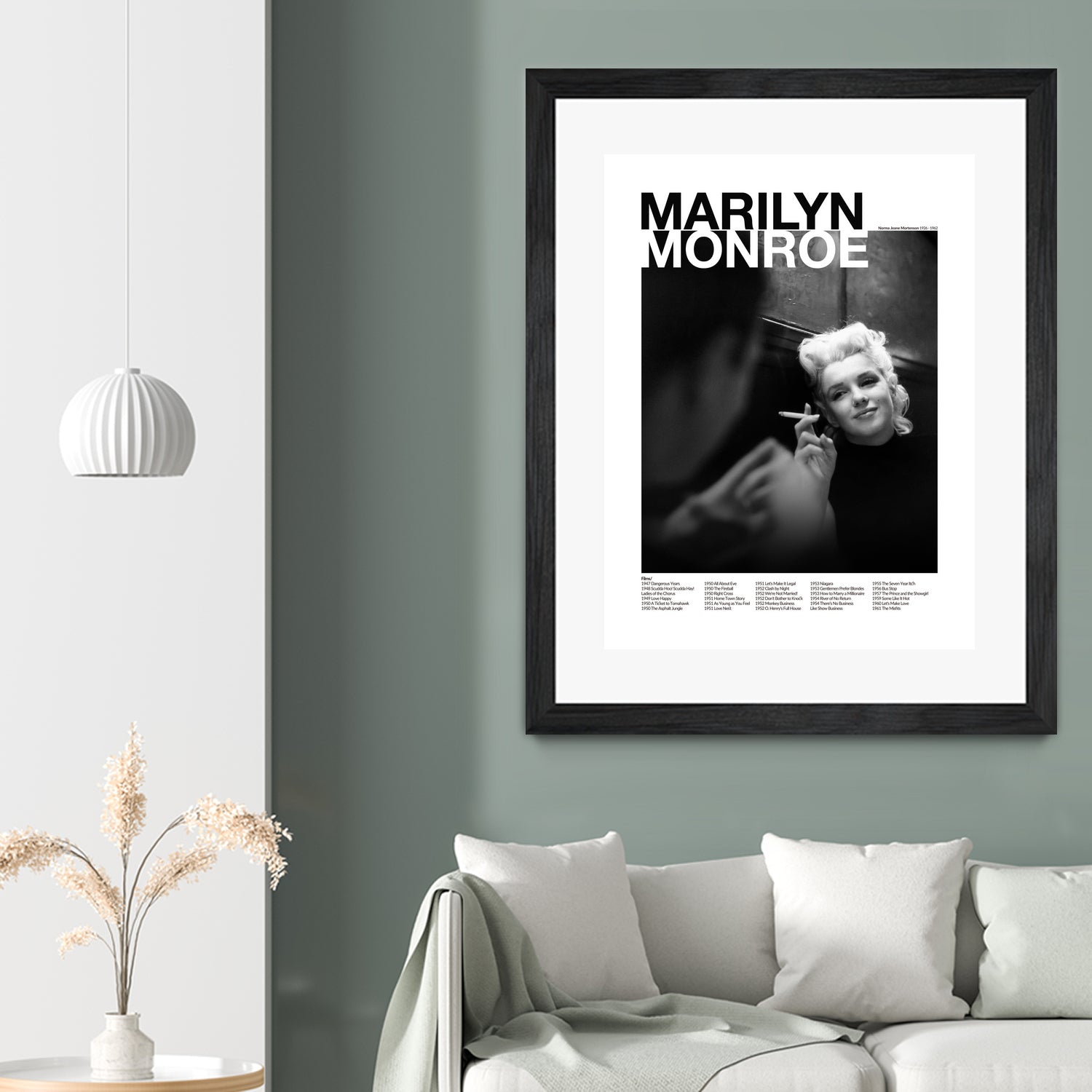 Marilyn Monroe by M Studio on GIANT ART - black and white photography