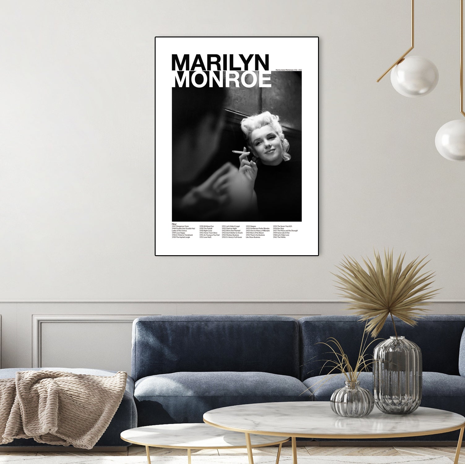 Marilyn Monroe by M Studio on GIANT ART - black and white photography