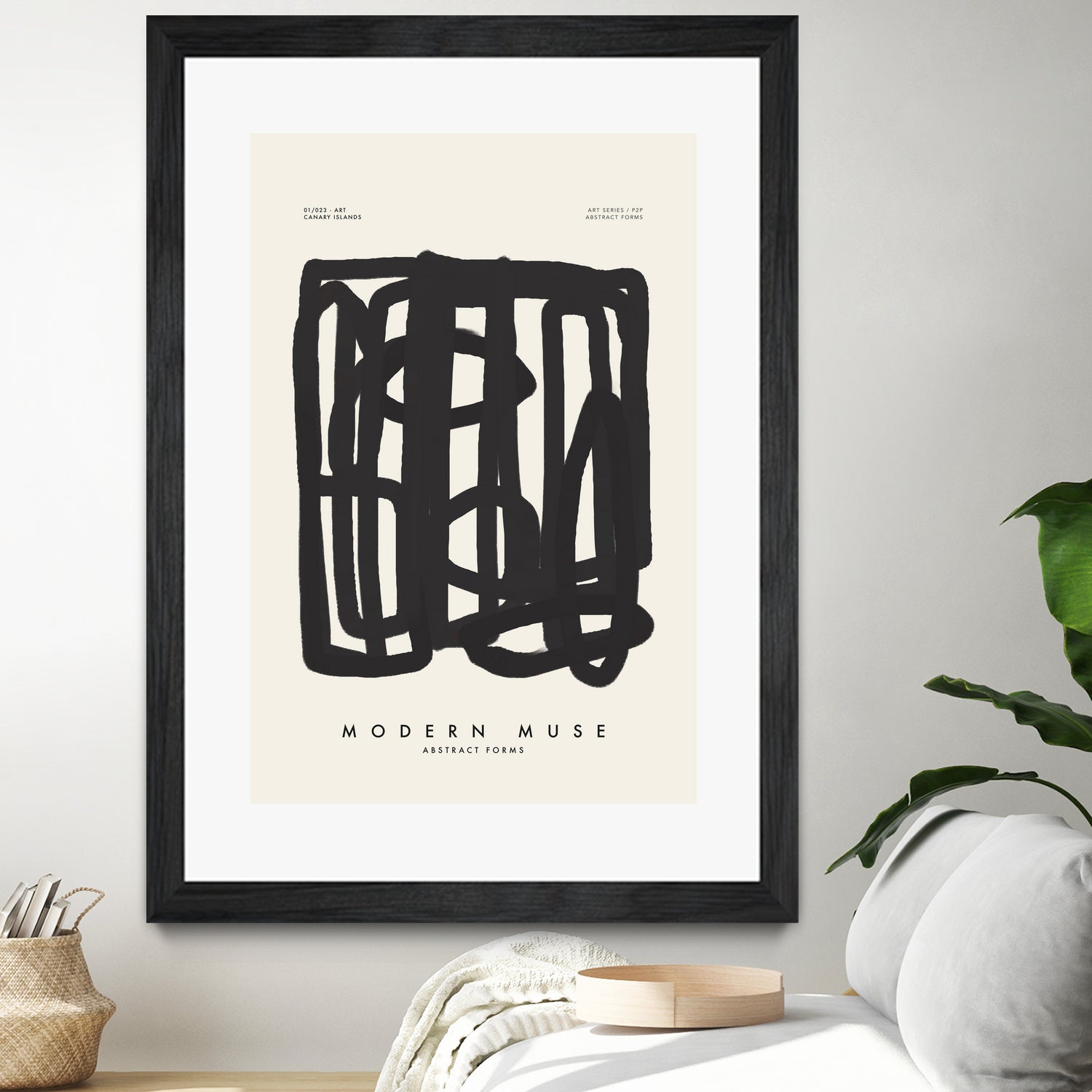 Modern Muse by M Studio on GIANT ART - beige mid century