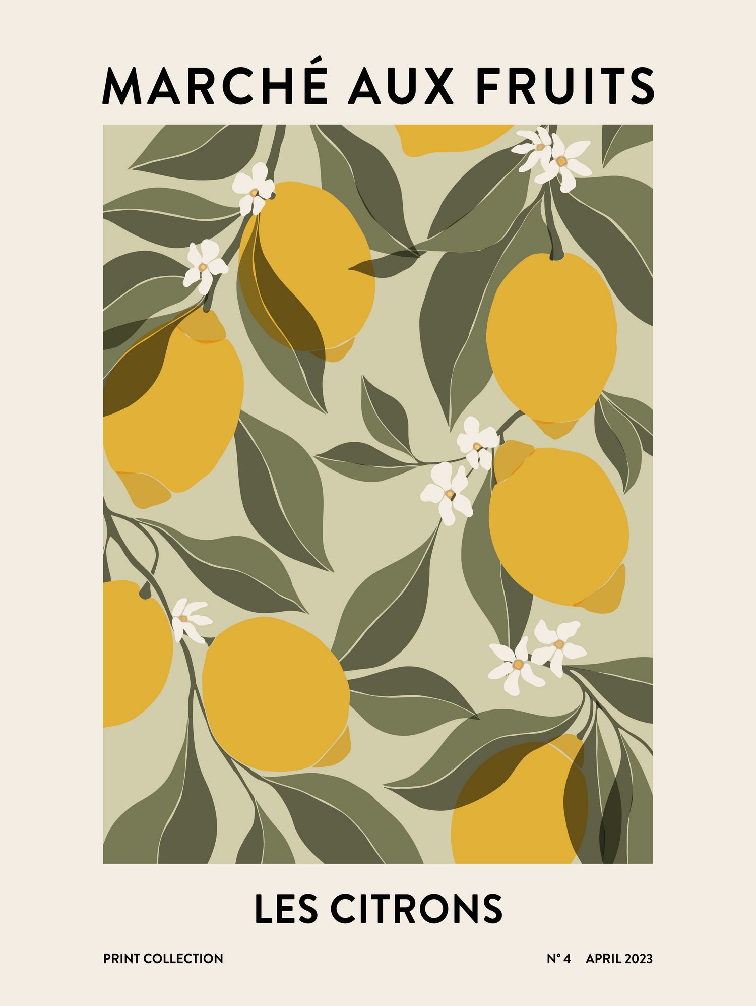 Les agrumes by M Studio on GIANT ART - green illustration lemon