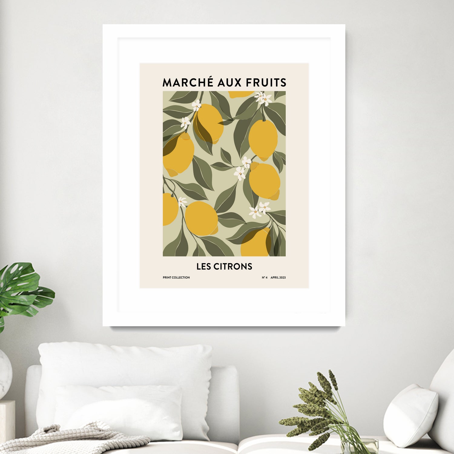 Les agrumes by M Studio on GIANT ART - green illustration lemon