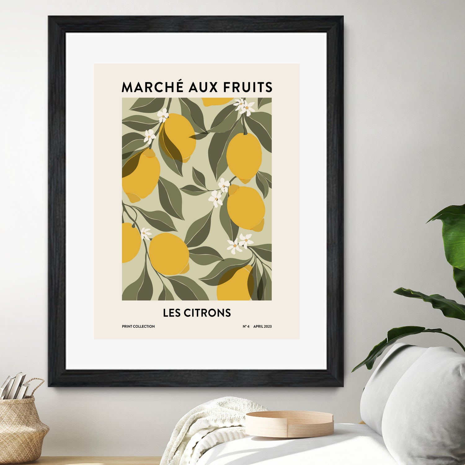Les agrumes by M Studio on GIANT ART - green illustration lemon