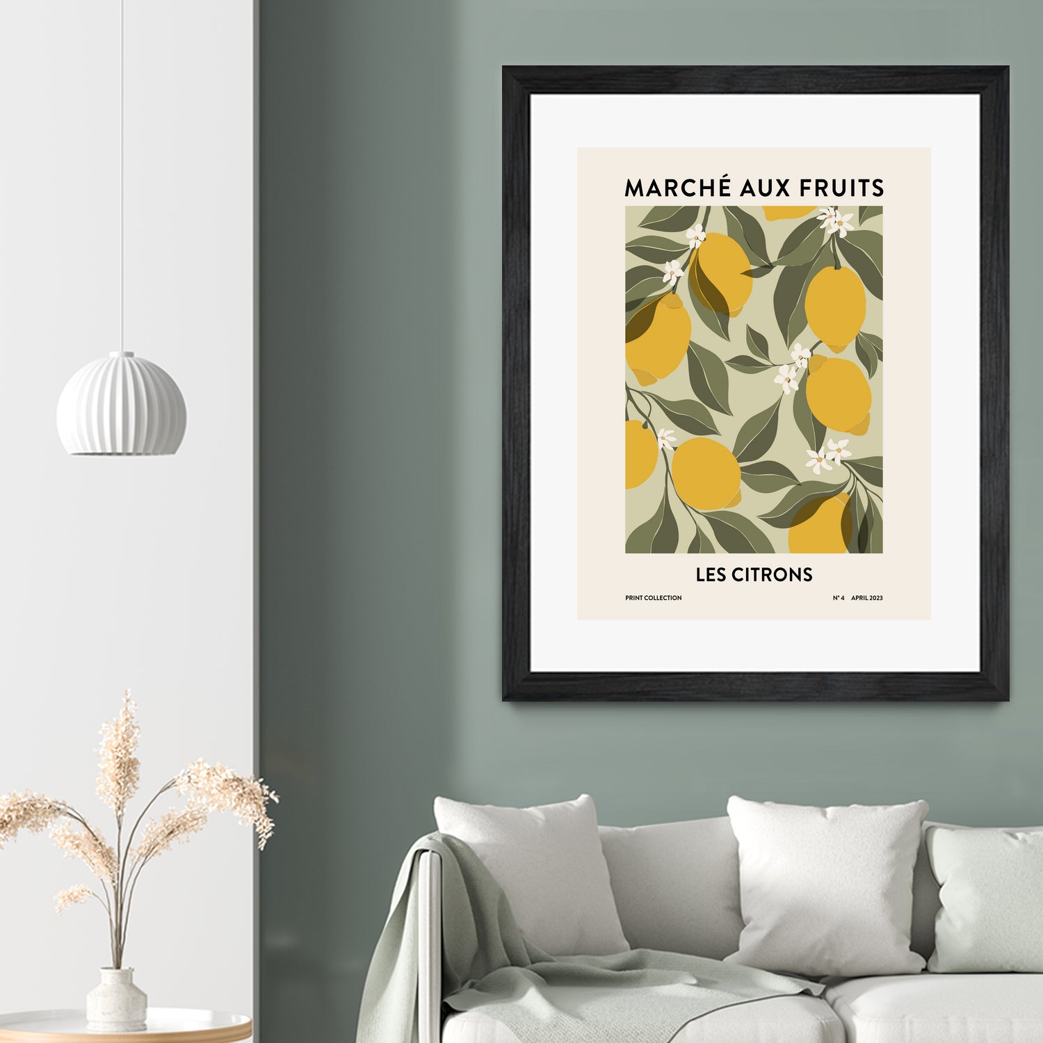 Les agrumes by M Studio on GIANT ART - green illustration lemon