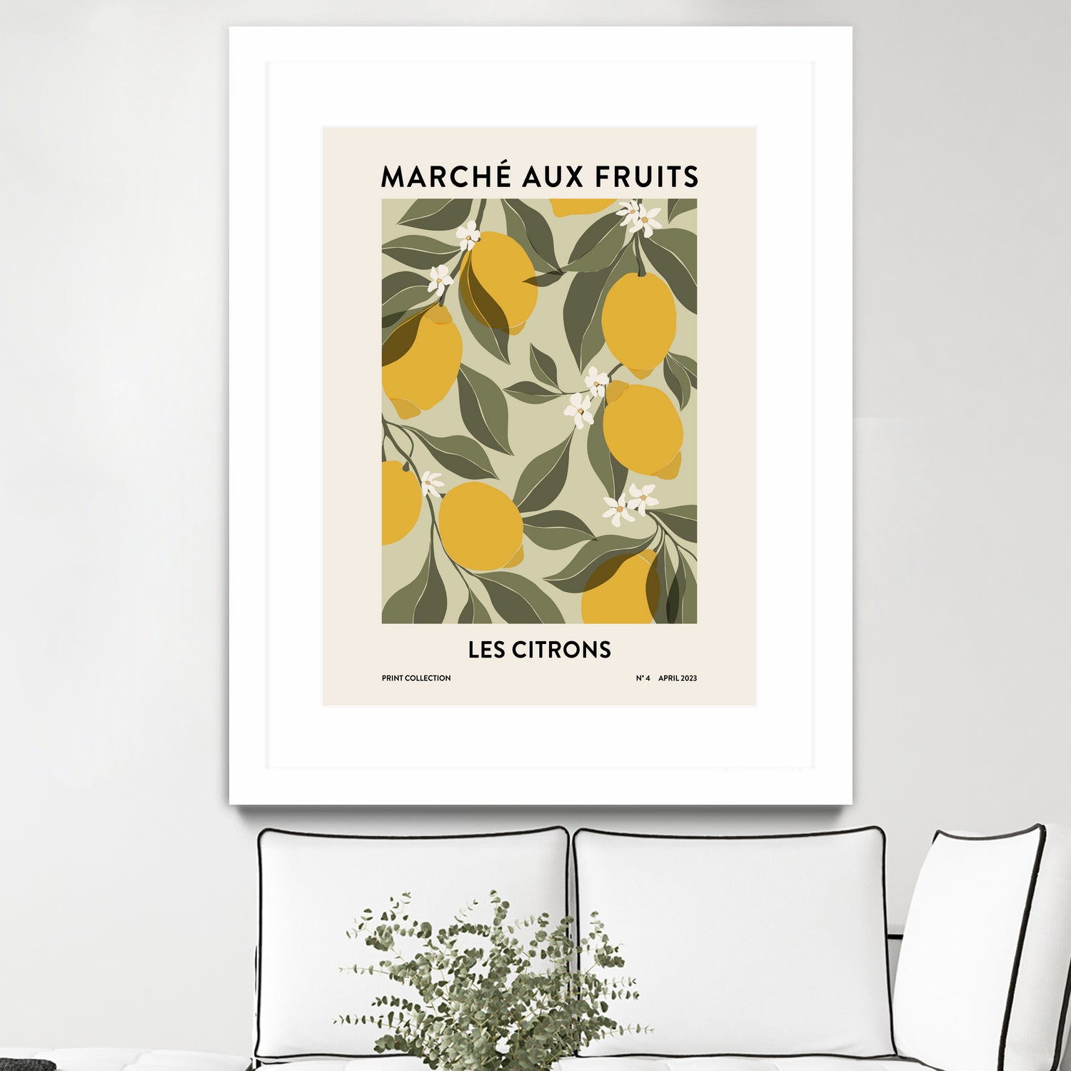Les agrumes by M Studio on GIANT ART - green illustration lemon