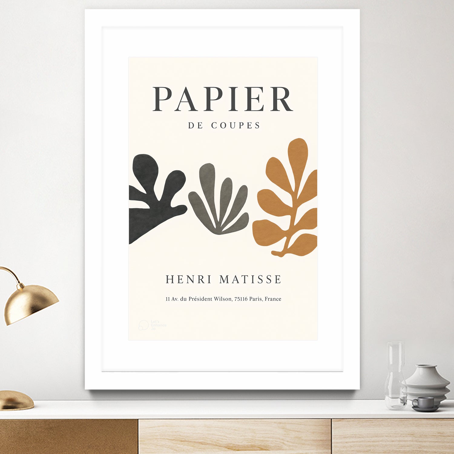 Papier d'automne by M Studio on GIANT ART - beige off cuts