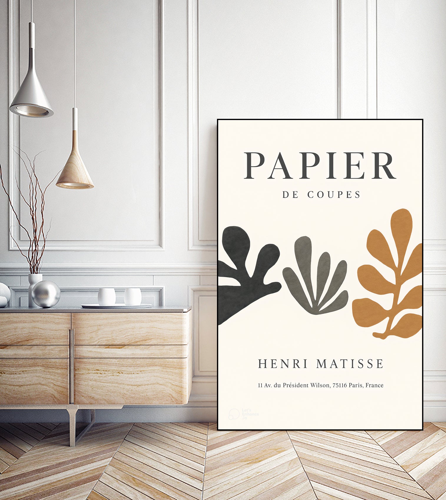 Papier d'automne by M Studio on GIANT ART - beige off cuts