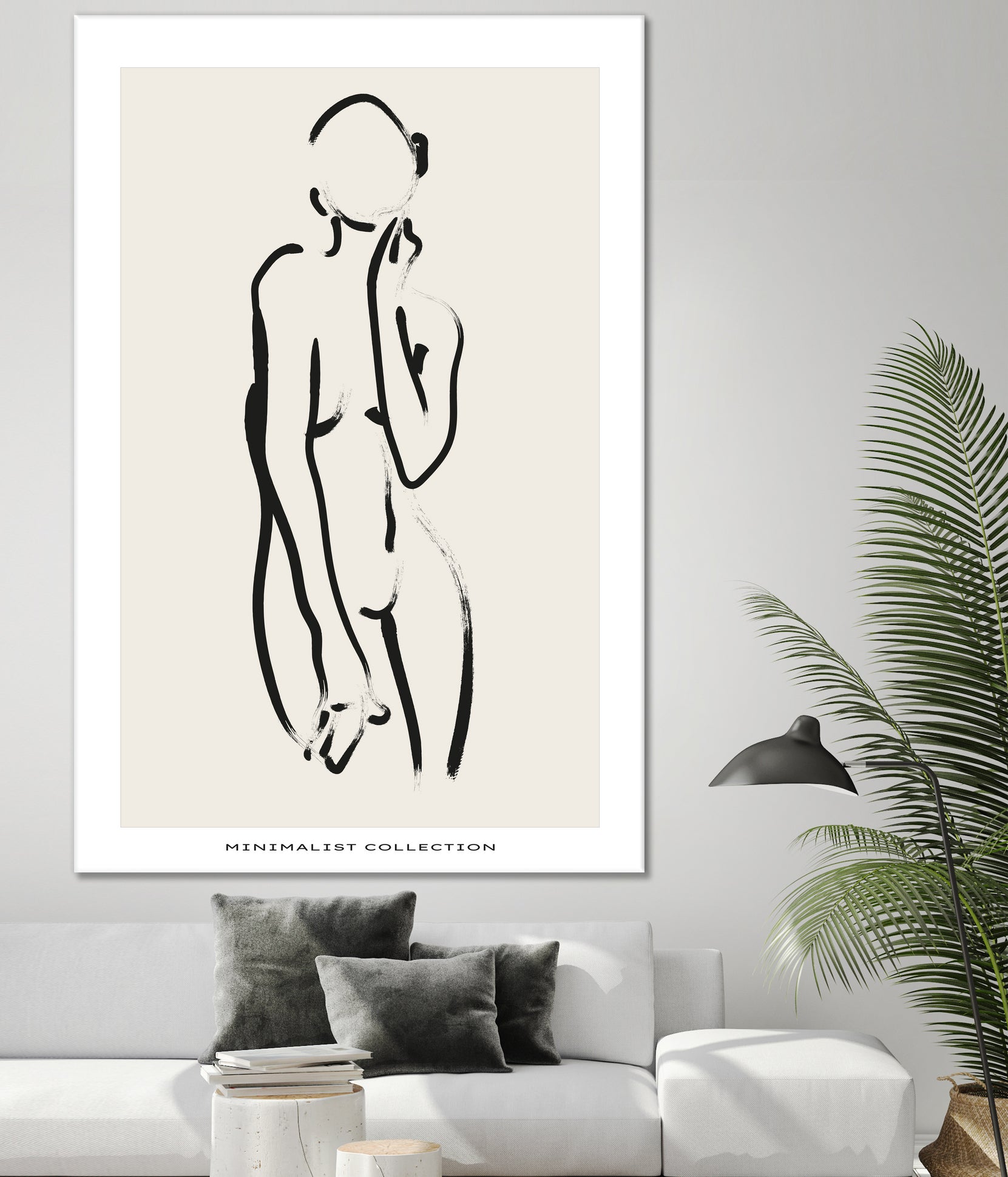 Nude no.2 by M Studio on GIANT ART - beige figurative woman