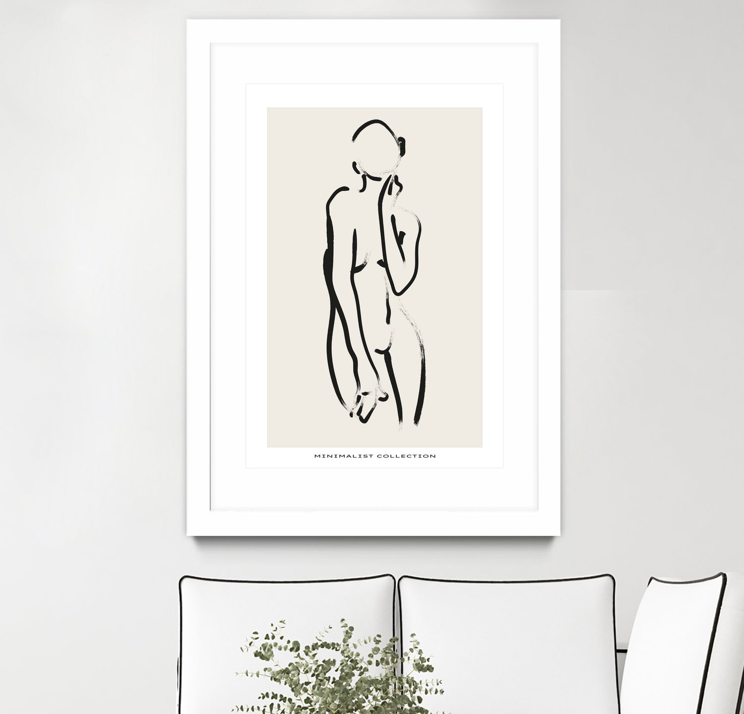 Nude no.2 by M Studio on GIANT ART - beige figurative woman