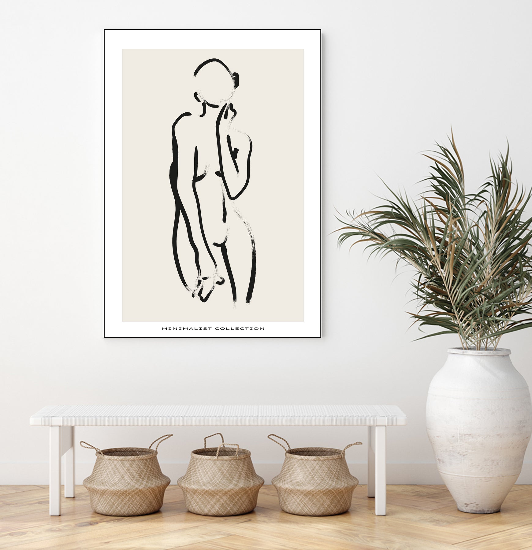 Nude no.2 by M Studio on GIANT ART - beige figurative woman