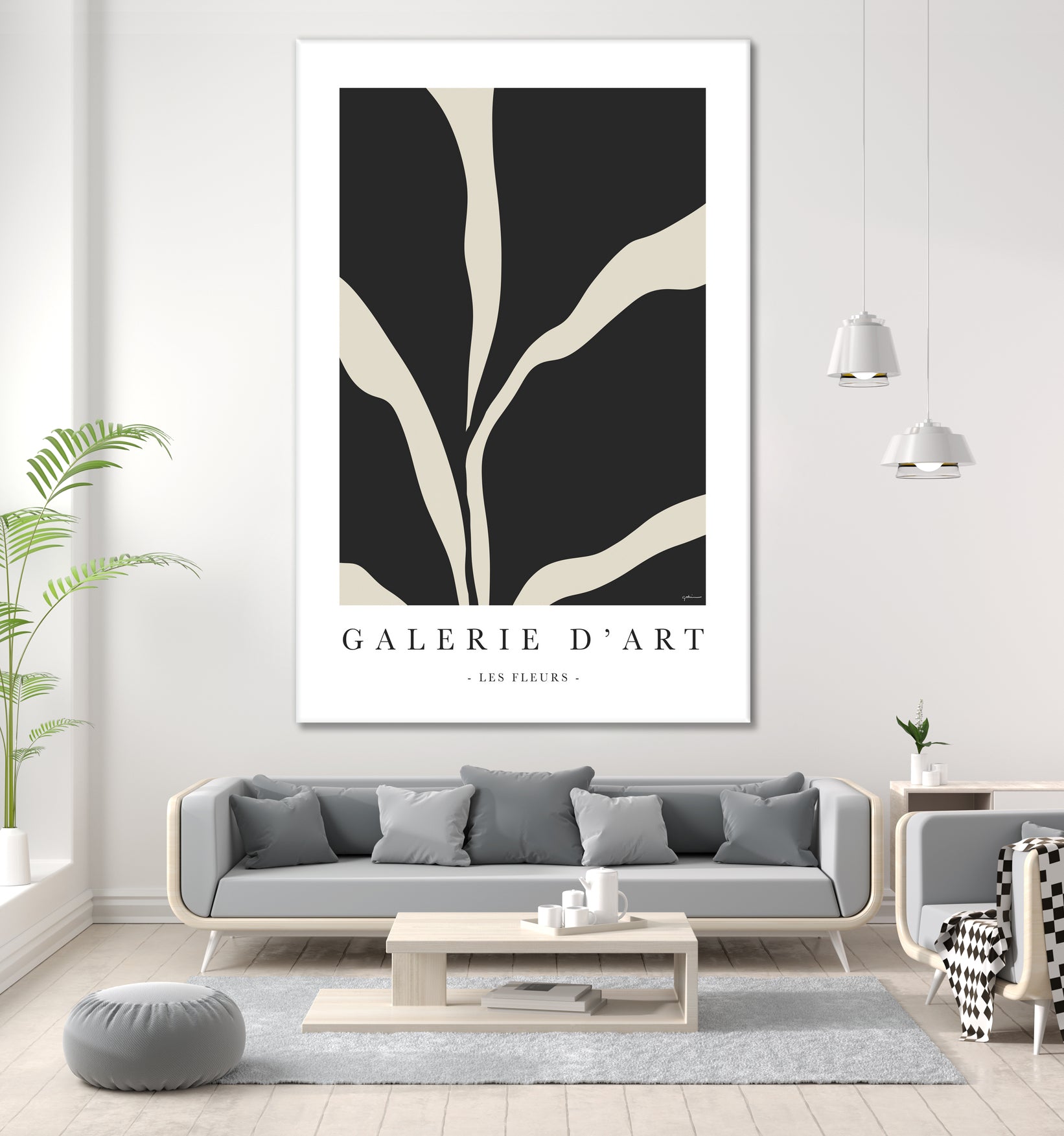 Les Flreurs by M Studio on GIANT ART - black illustration