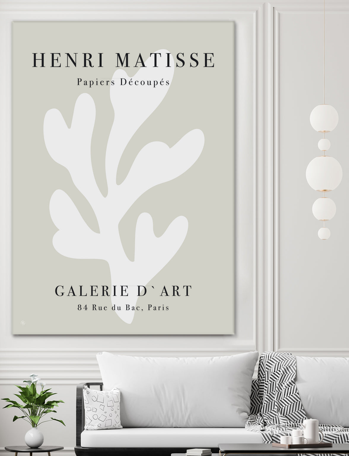 Papiers Découpés XI by M Studio on GIANT ART - beige matisse