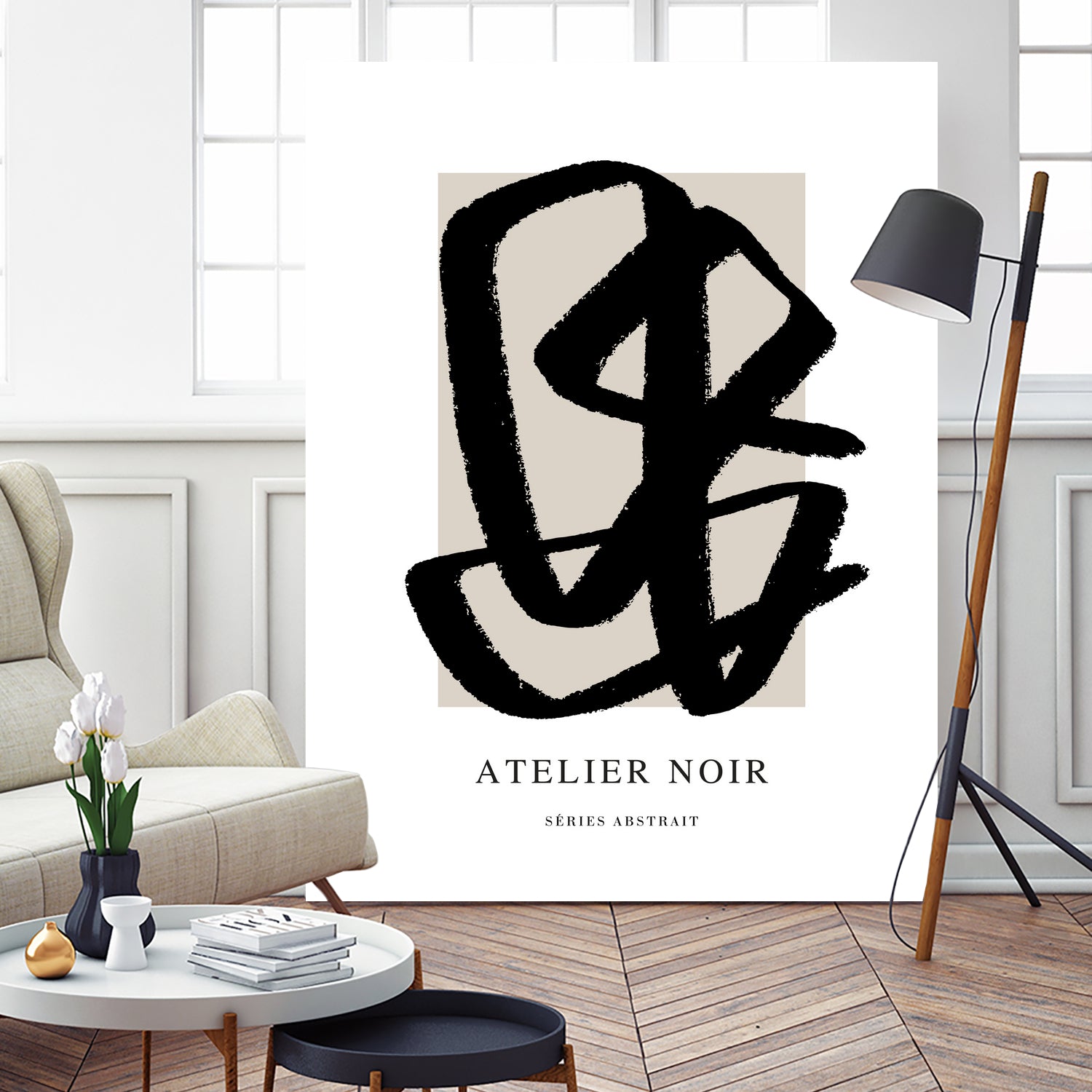 Atelier Noir by M Studio on GIANT ART - beige illustration modern