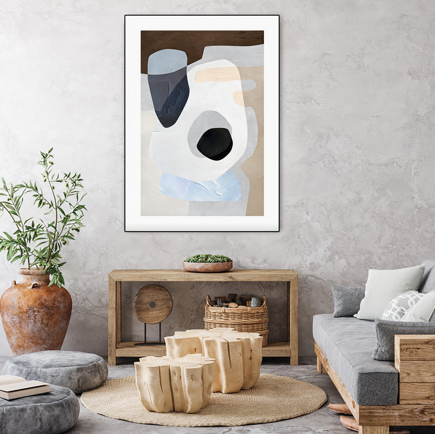 Formes III by M Studio on GIANT ART - green abstrait abstrait