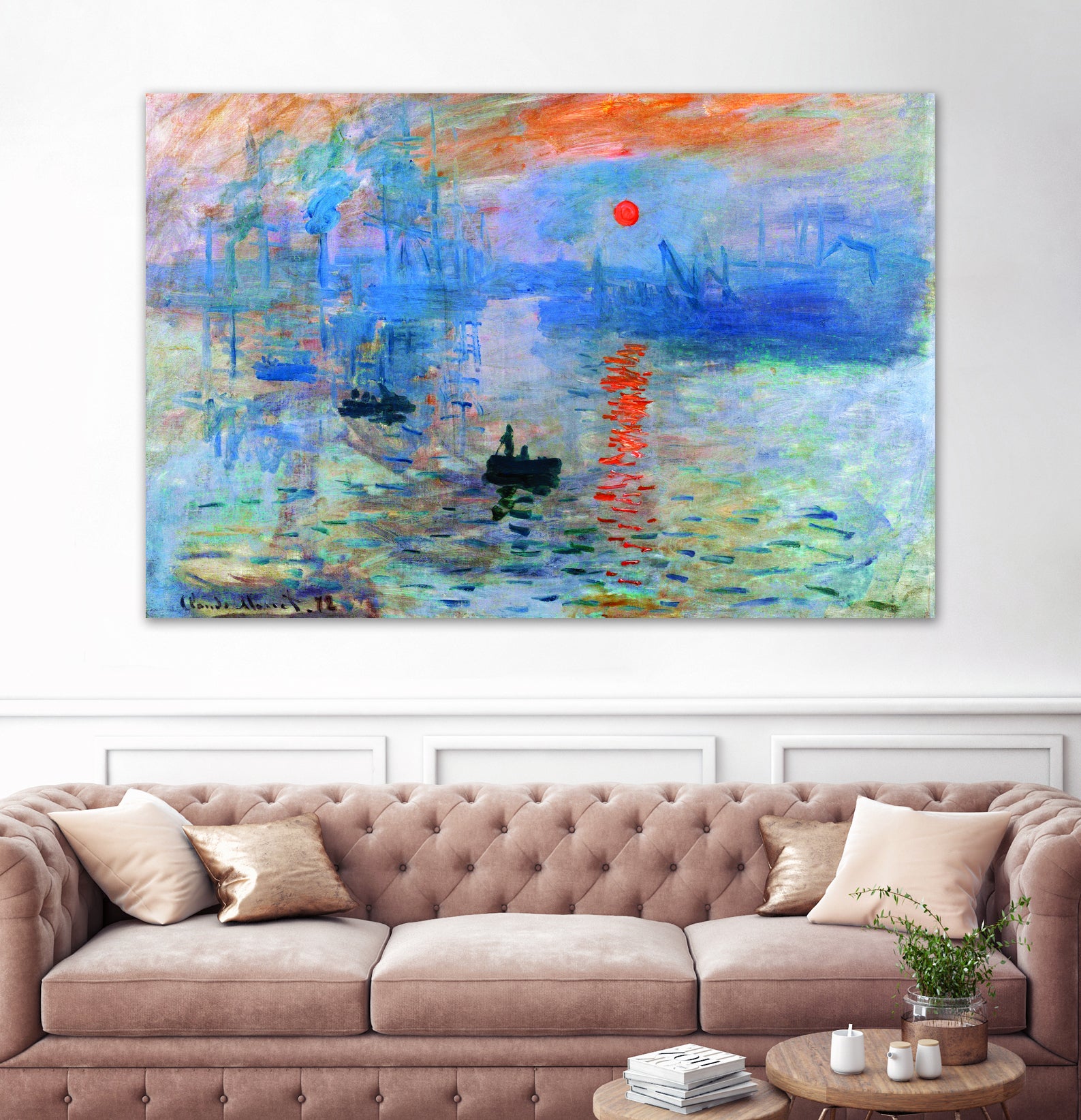 Sunrise 1872 by Monet on GIANT ART - museums