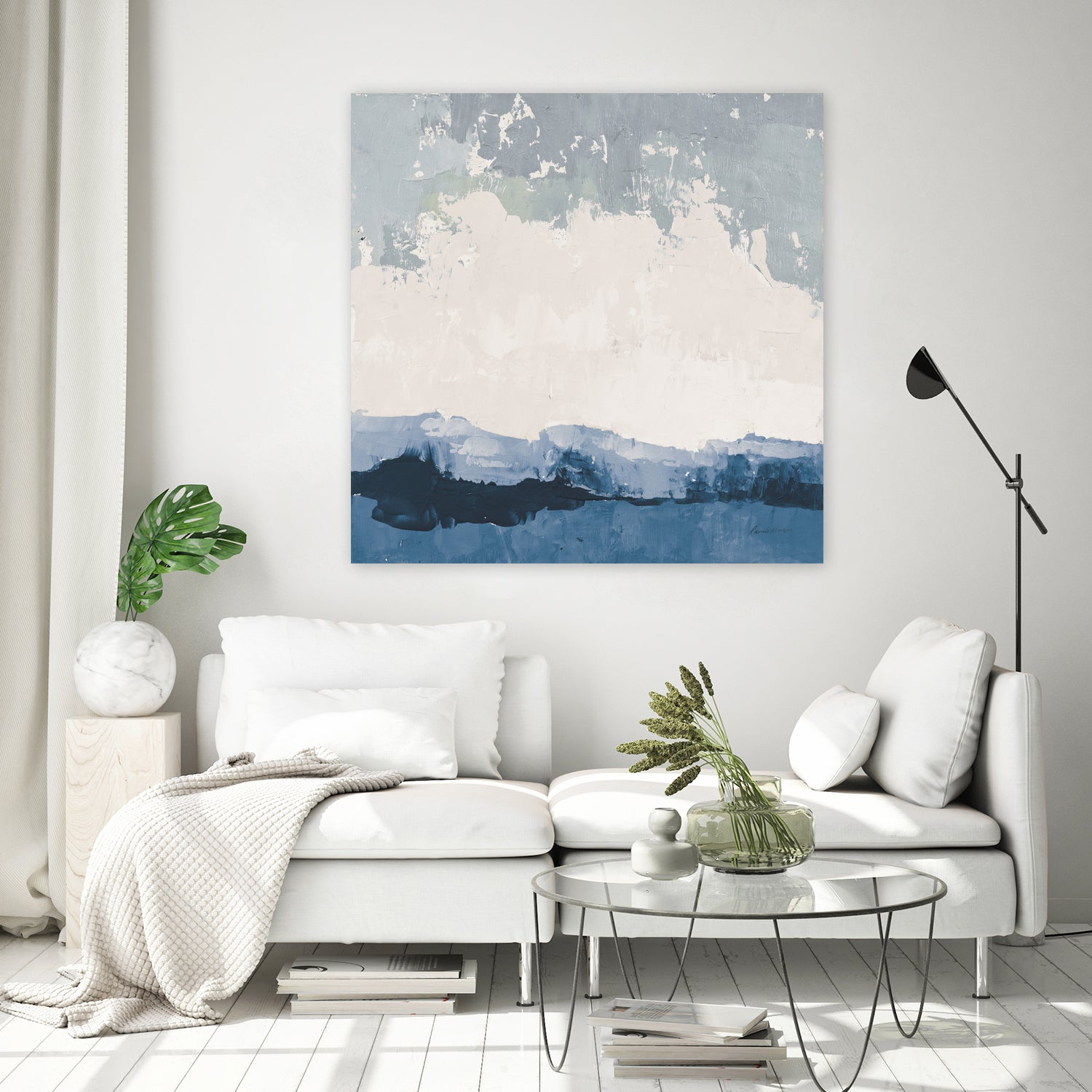 Coastal Landscape by Pamela Munger on GIANT ART - blue abstract
