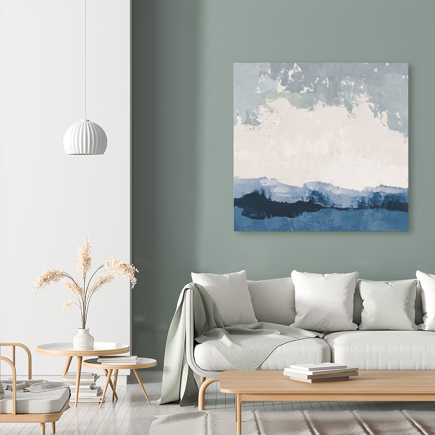 Coastal Landscape by Pamela Munger on GIANT ART - blue abstract