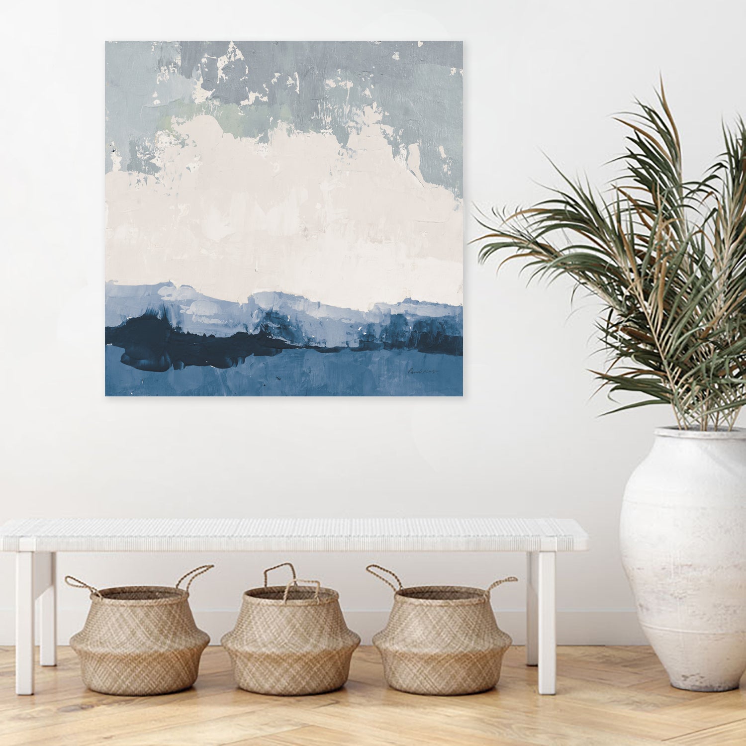 Coastal Landscape by Pamela Munger on GIANT ART - blue abstract