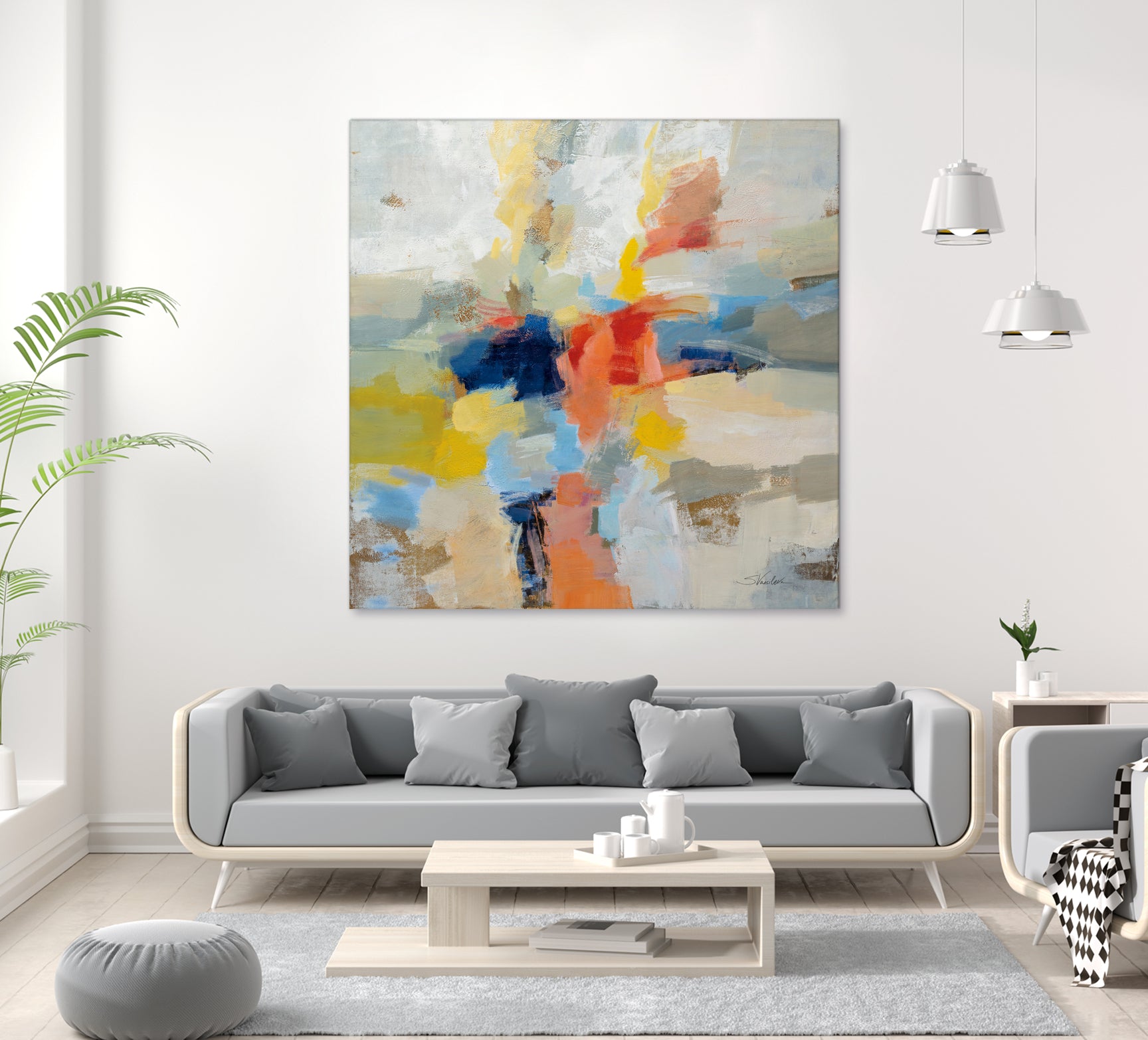 Island Fiesta by Silvia Vassileva on GIANT ART - black abstract