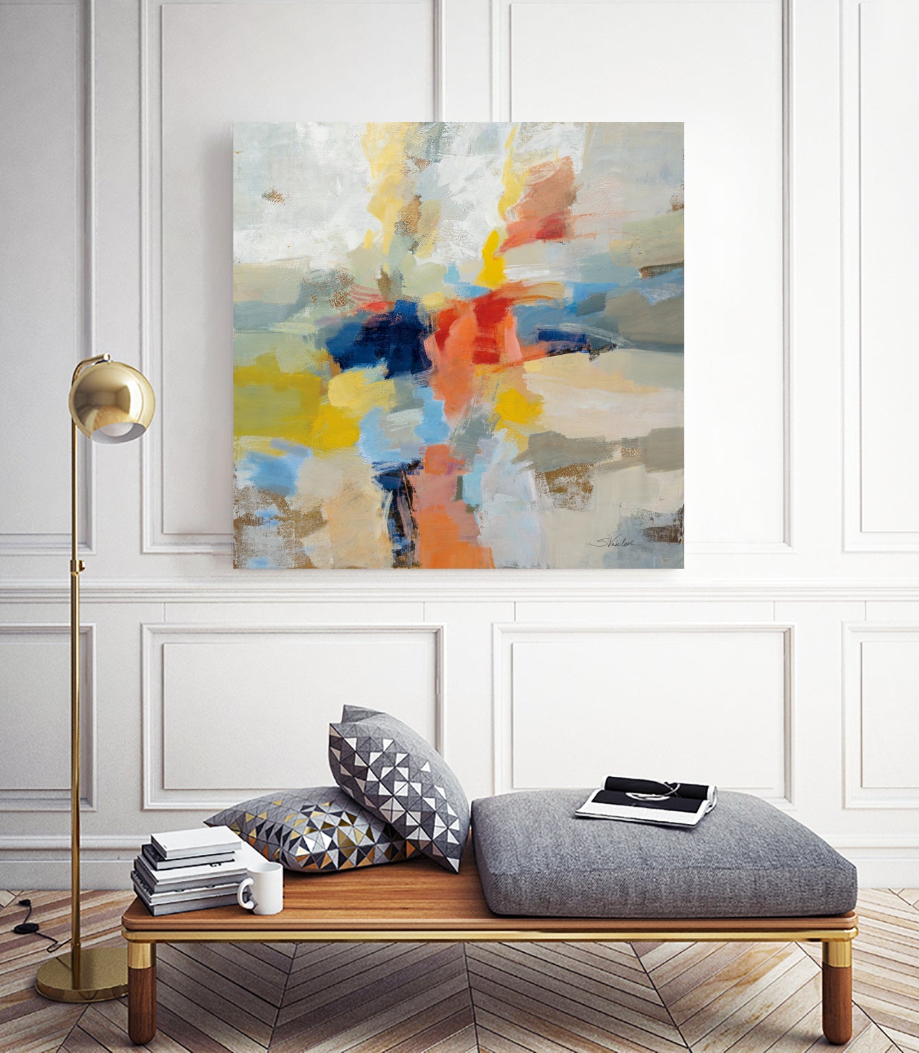 Island Fiesta by Silvia Vassileva on GIANT ART - black abstract