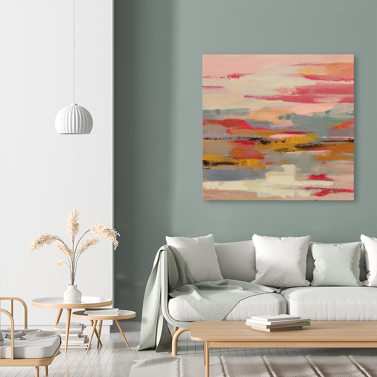 Magenta Hill II by Silvia Vassileva on GIANT ART - black abstract