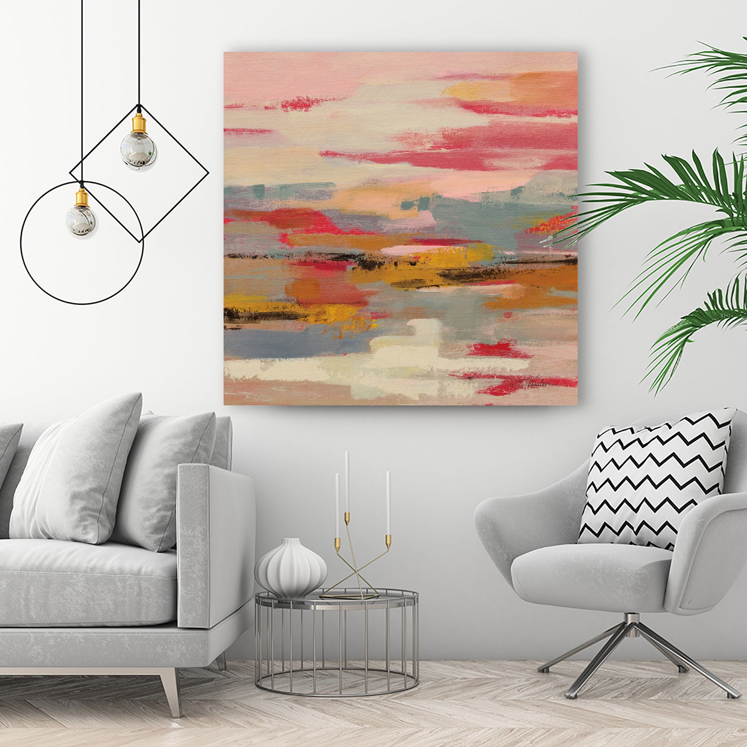 Magenta Hill II by Silvia Vassileva on GIANT ART - black abstract