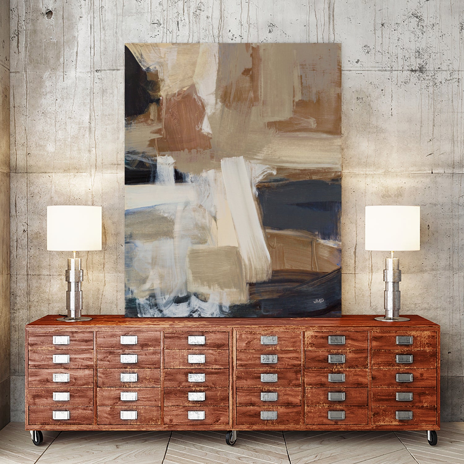 Beale Street Abstract I Brown by Julia purinton on GIANT ART - brown abstract